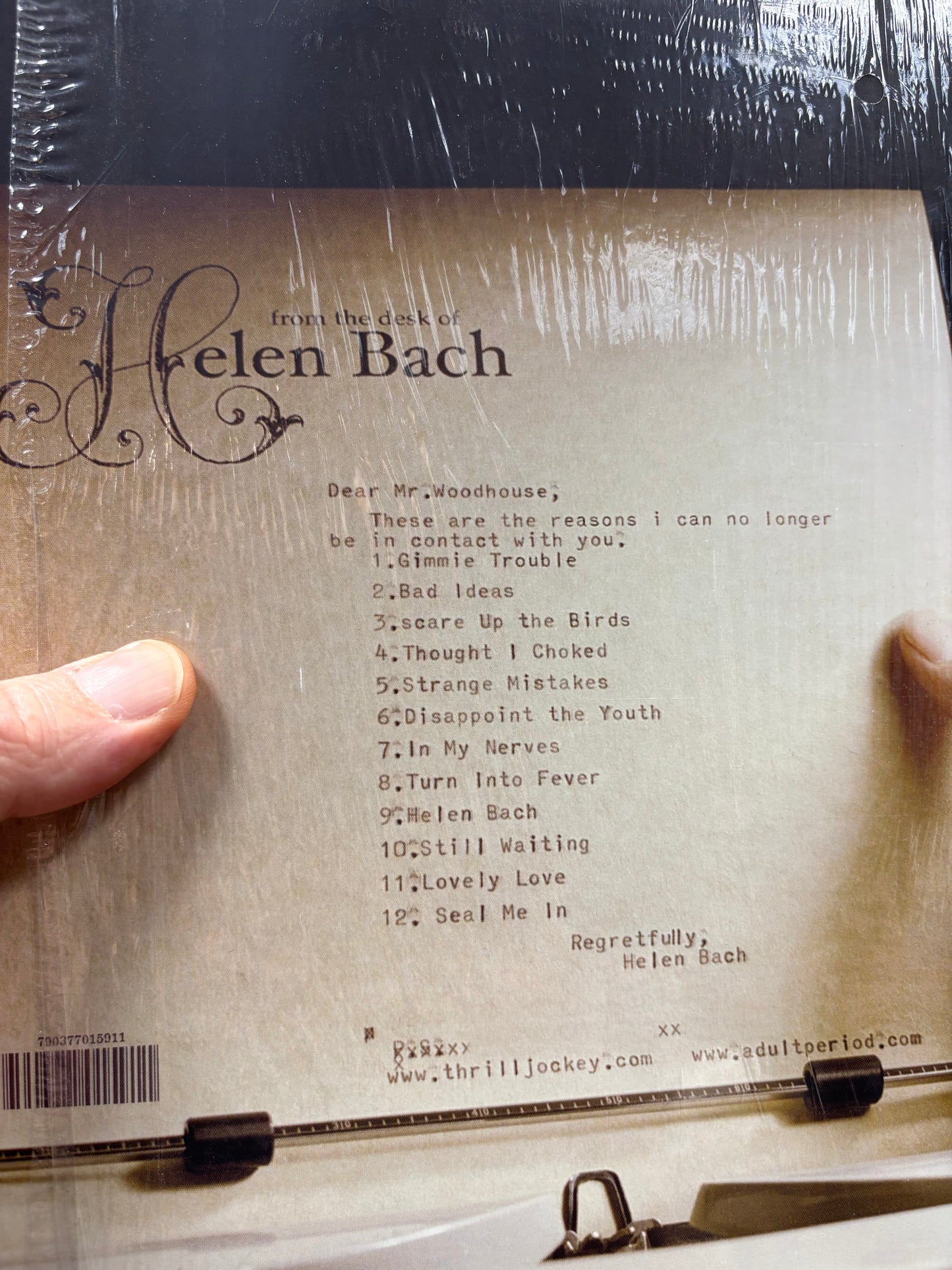 ADULT. : Gimmie Trouble, LP, Only vinyl pressing, Thrill Jockey, US 2005