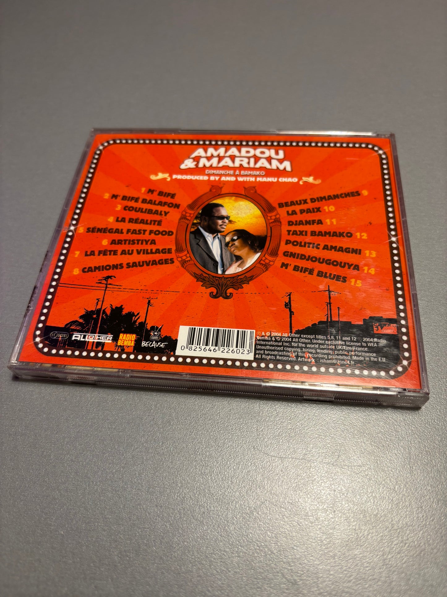Amadou & Mariam: Dimanche A Bamako, CD, Radio Bemba, Because Music, All Other, Europe 2004
