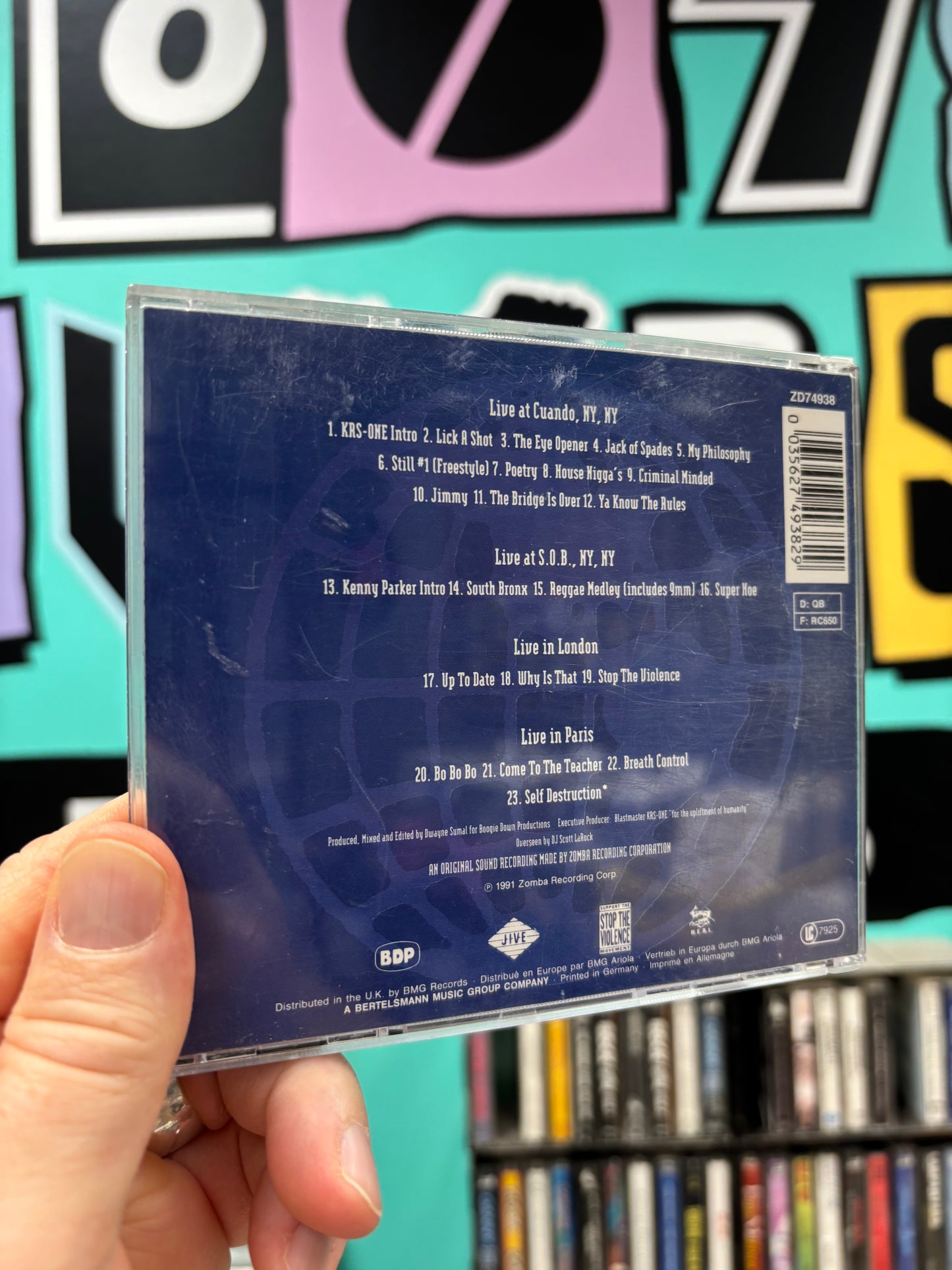 Boogie Down Productions: Live Hardcore Worldwide, CD, Jive, Europe 1991