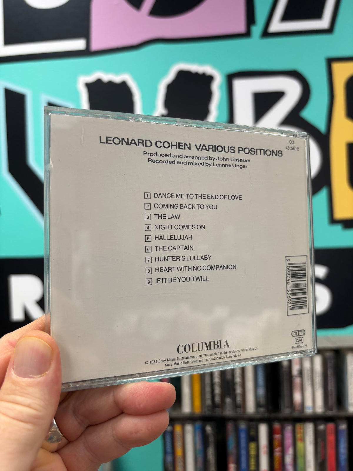 Leonard Cohen: Various Positions, CD, reissue, Columbia, Europe year?