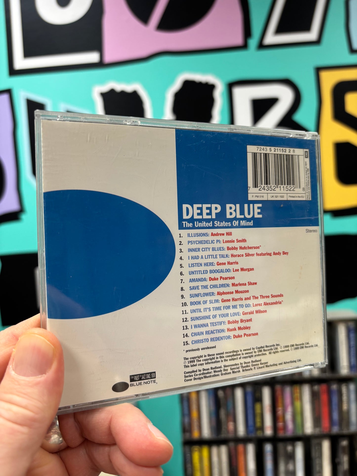 Deep Blue - The United States Of Mind, CD, Compilation, Blue Note, UK & Europe 1999
