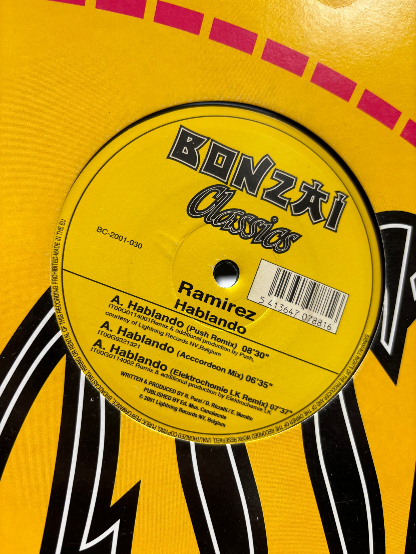 Ramirez: Hablando, 12inch, reissue, Belgium 2001