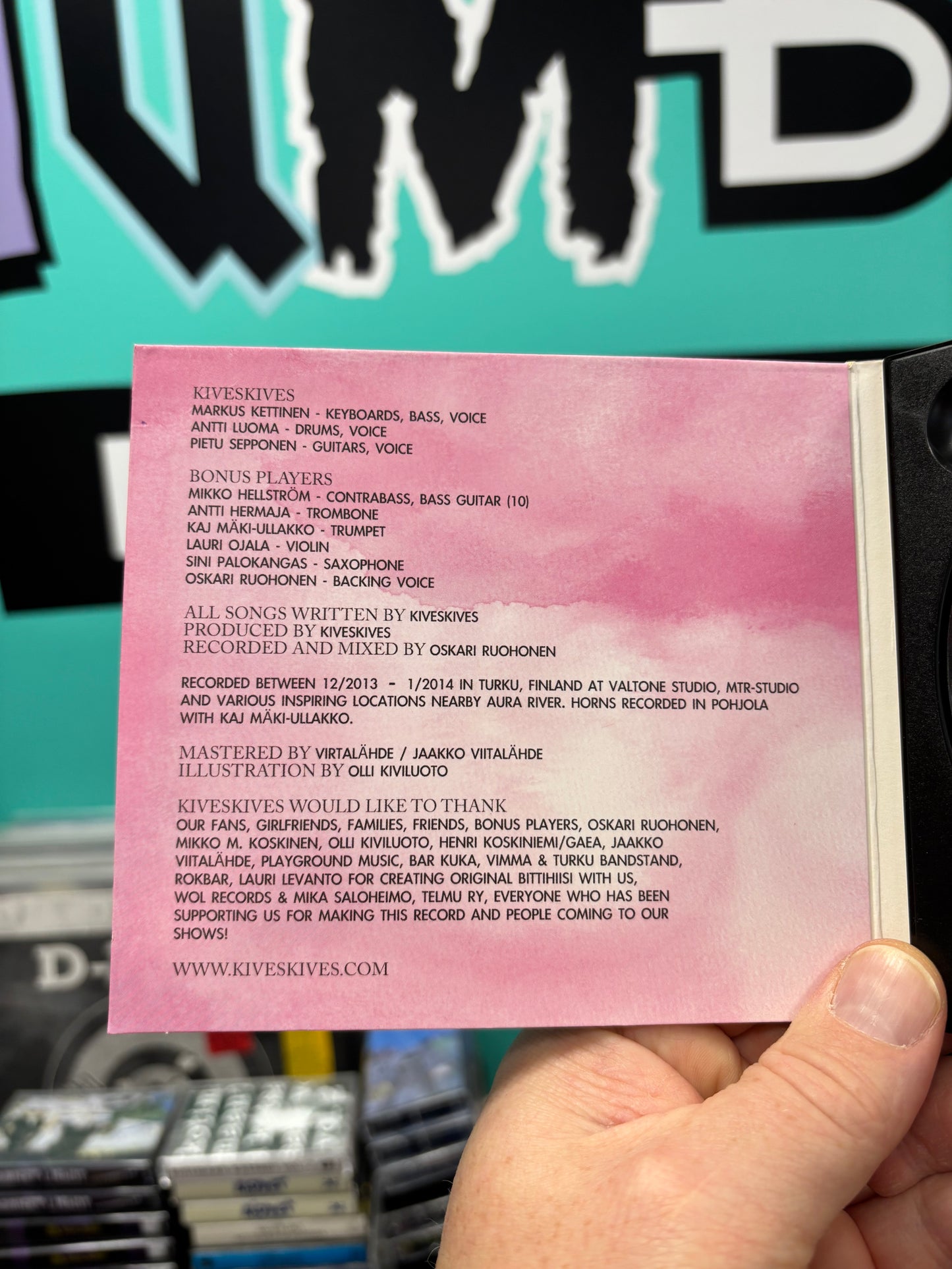 Kiveskives: J.S. Bach In His Favourite Disco, CD, 1st pressing, Only CD pressing, Drink Tonight Records, Finland 2014