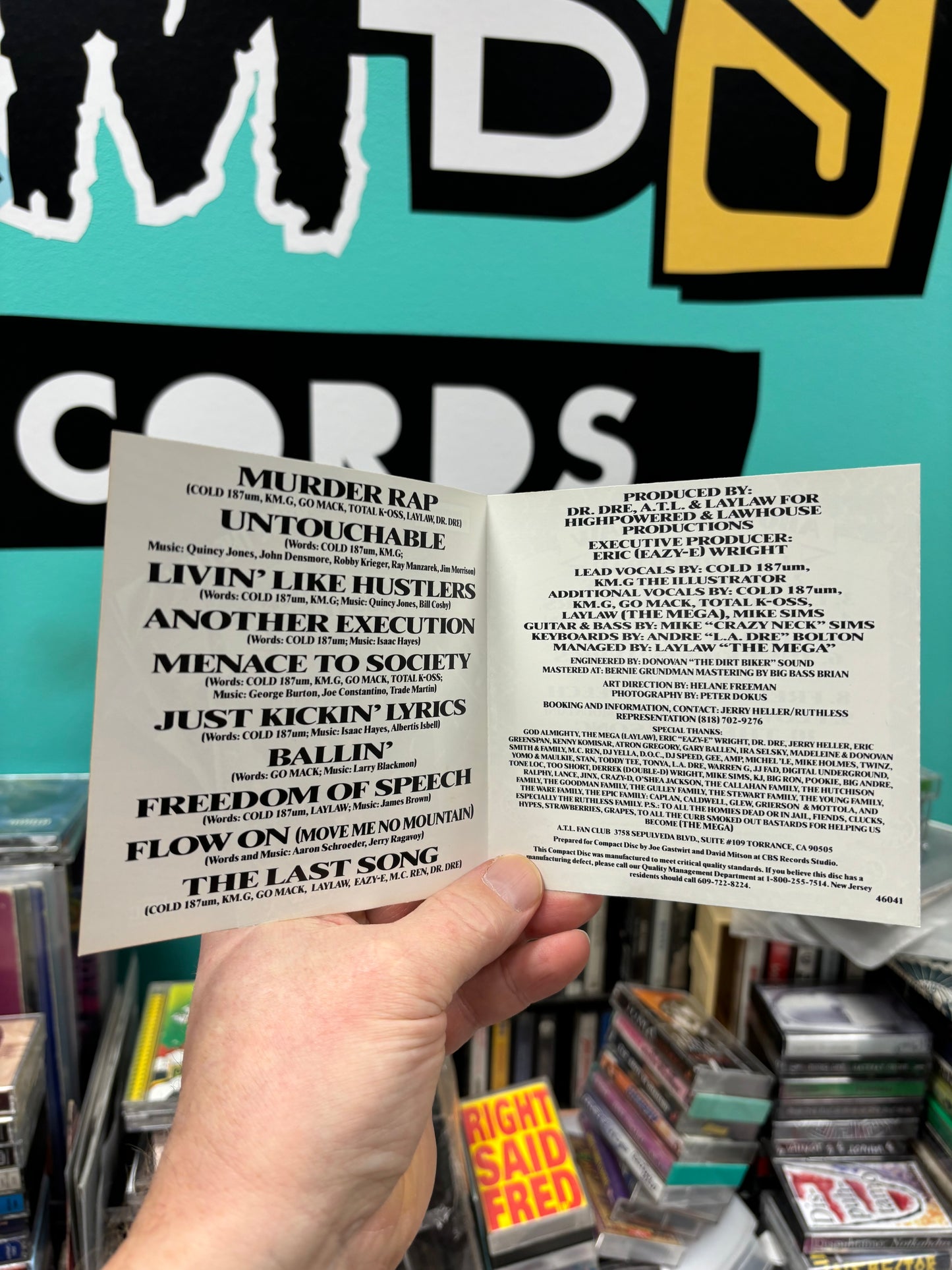 Above The Law: Livin’ Like Hustlers, CD, reissue, Ruthless Records, Epic, Lawhouse Productions, US 1990?