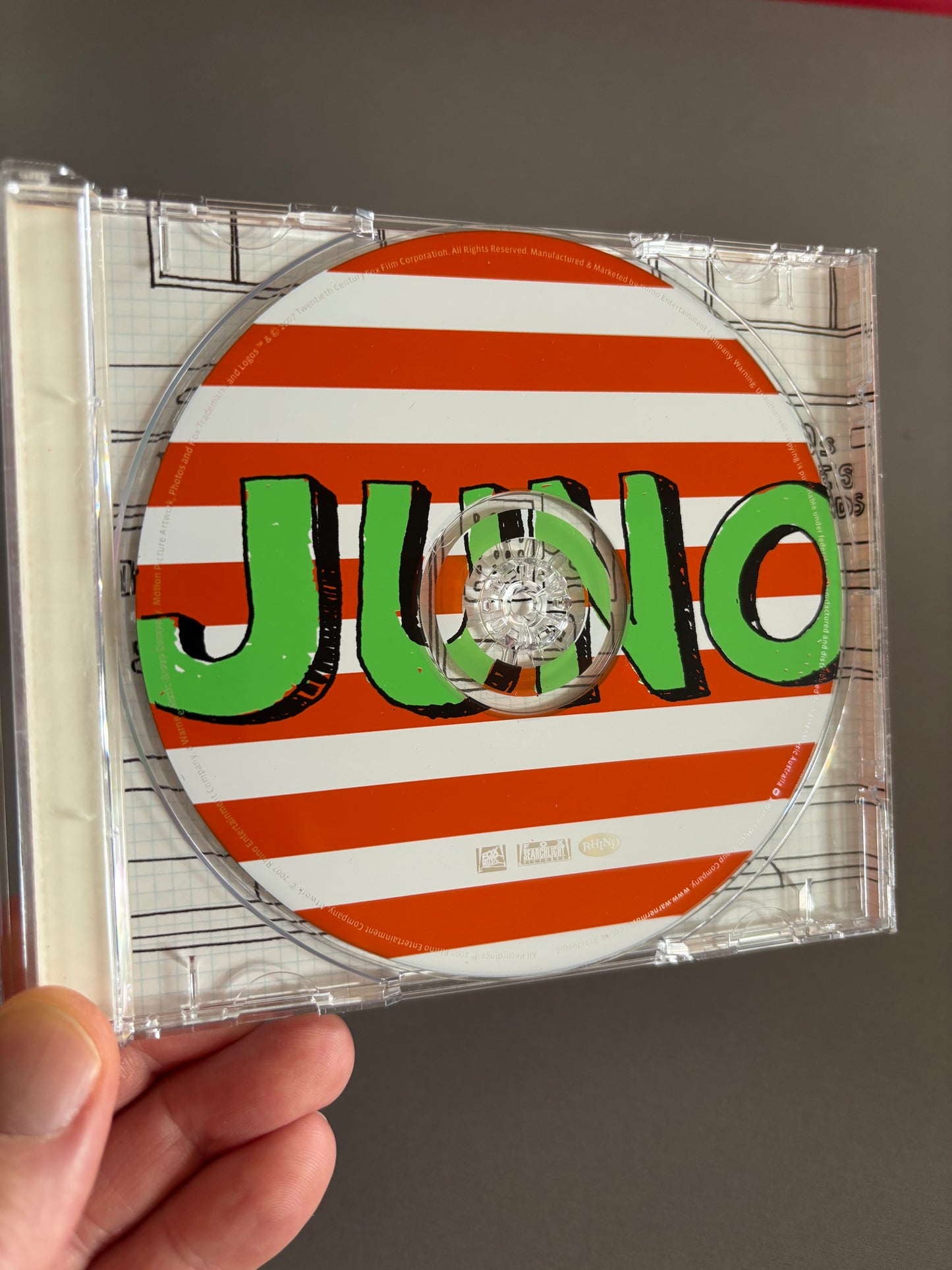 Juno (Music From The Motion Picture), CD, Fox Music, Fox Searchlight Pictures, Rhino Records, Australia 2008
