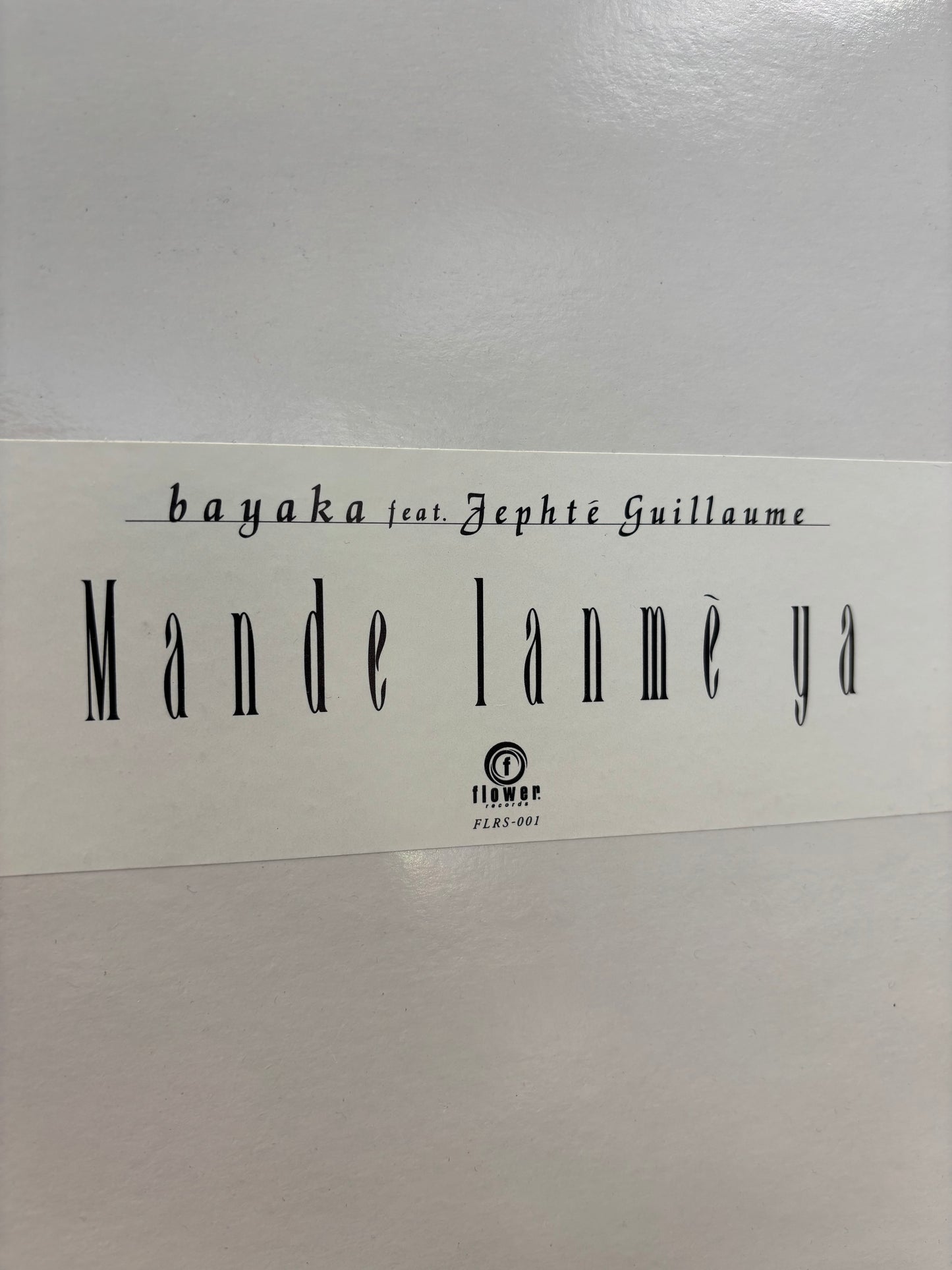 Bayaka: Mande Lanmè Ya, 12inch, Only official pressing, Flower Records, Japan 2000