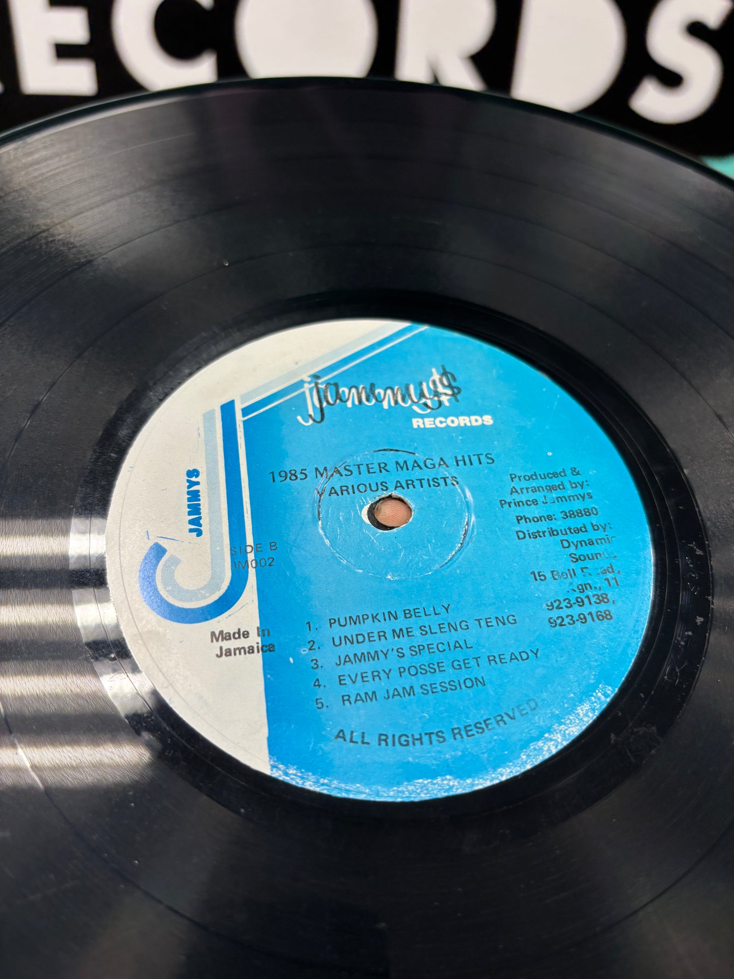 1985 Master Mega Hits - Sleng Teng Extravaganza, LP, Compilation, reissue, Jammy’s Records, Jamaica year?