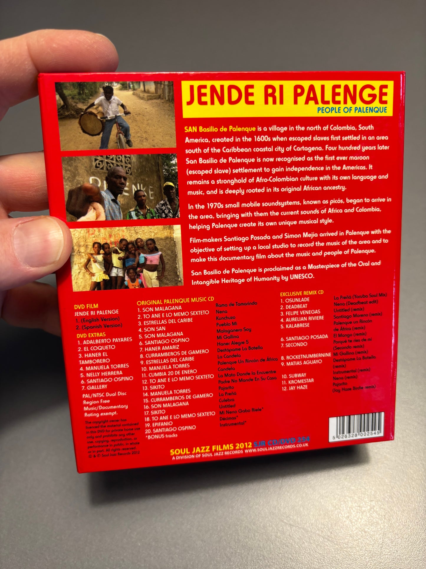 Jende Ri Palenge - People Of Palenque, 2CD + DVD, Box Set, Only CD pressing, Soul Jazz Films, UK 2012