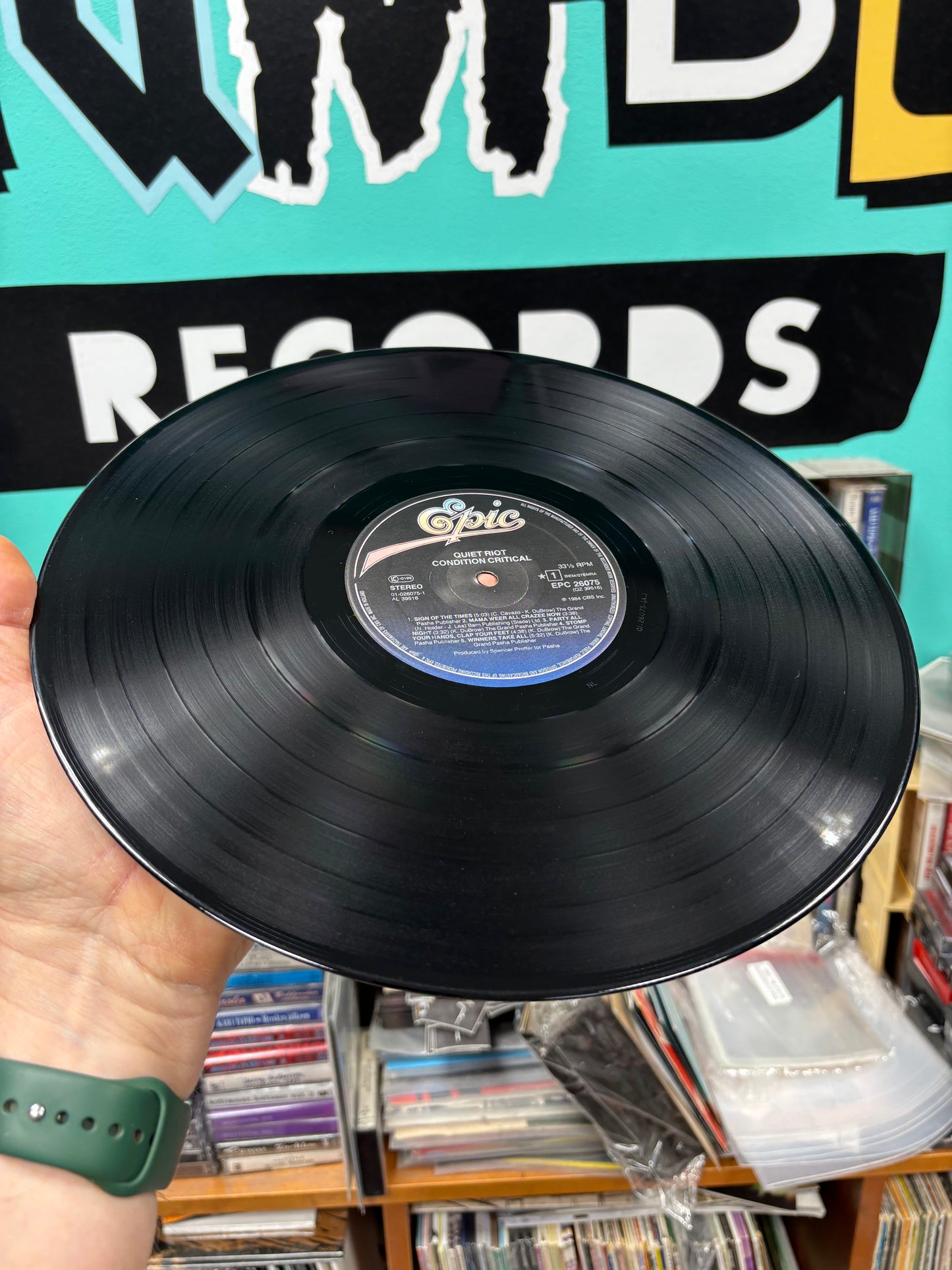 Quiet Riot: Condition Critical, LP, Epic, Pasha, Europe 1984