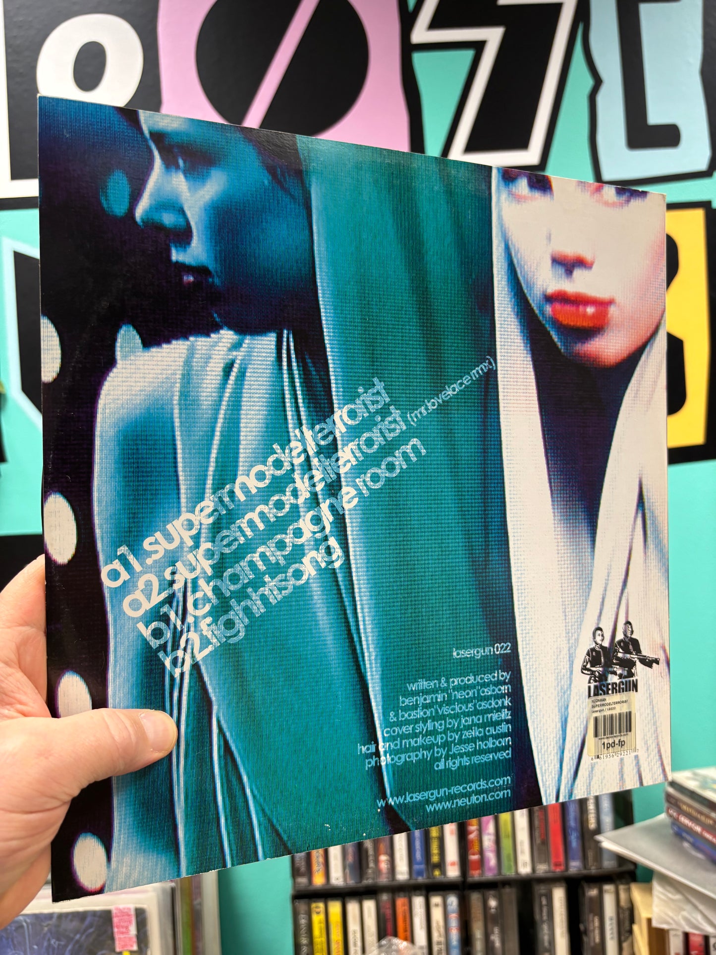 Neonman: Supermodelterrorist, 12inch, Only official pressing, Lasergun, Germany 2003