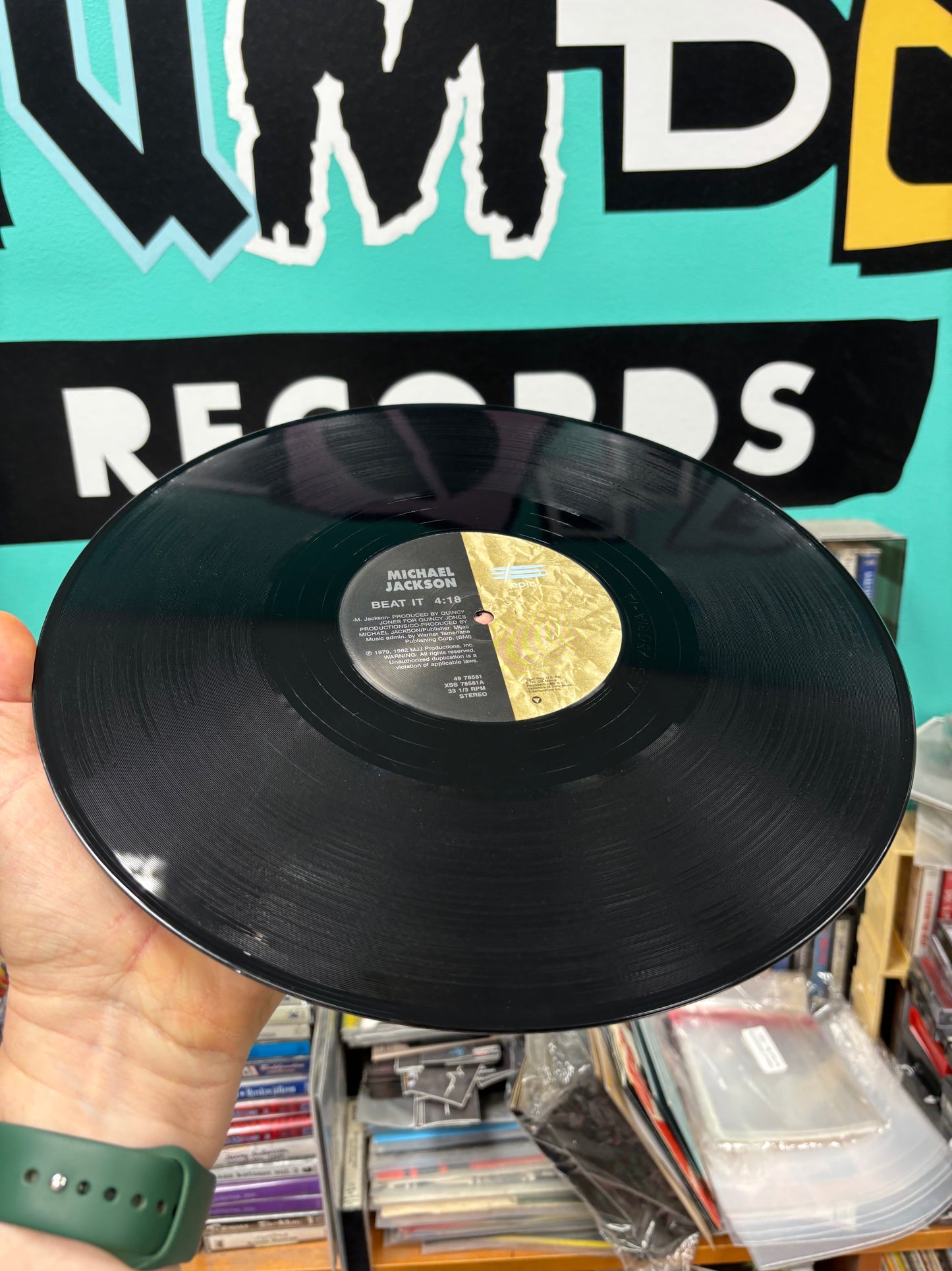 Michael Jackson: Beat It/Working Day & Night, 12inch, Only pressing, Epic, US 1997