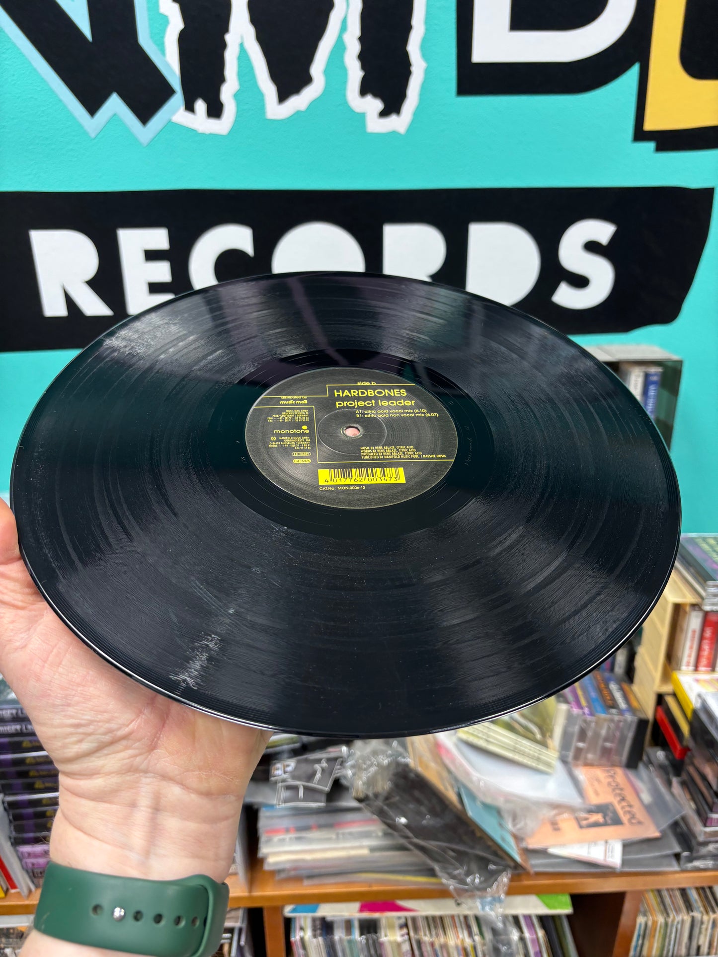 Hardbones: Project Leader, 12inch, Only pressing, Monotone Records, Germany 2000