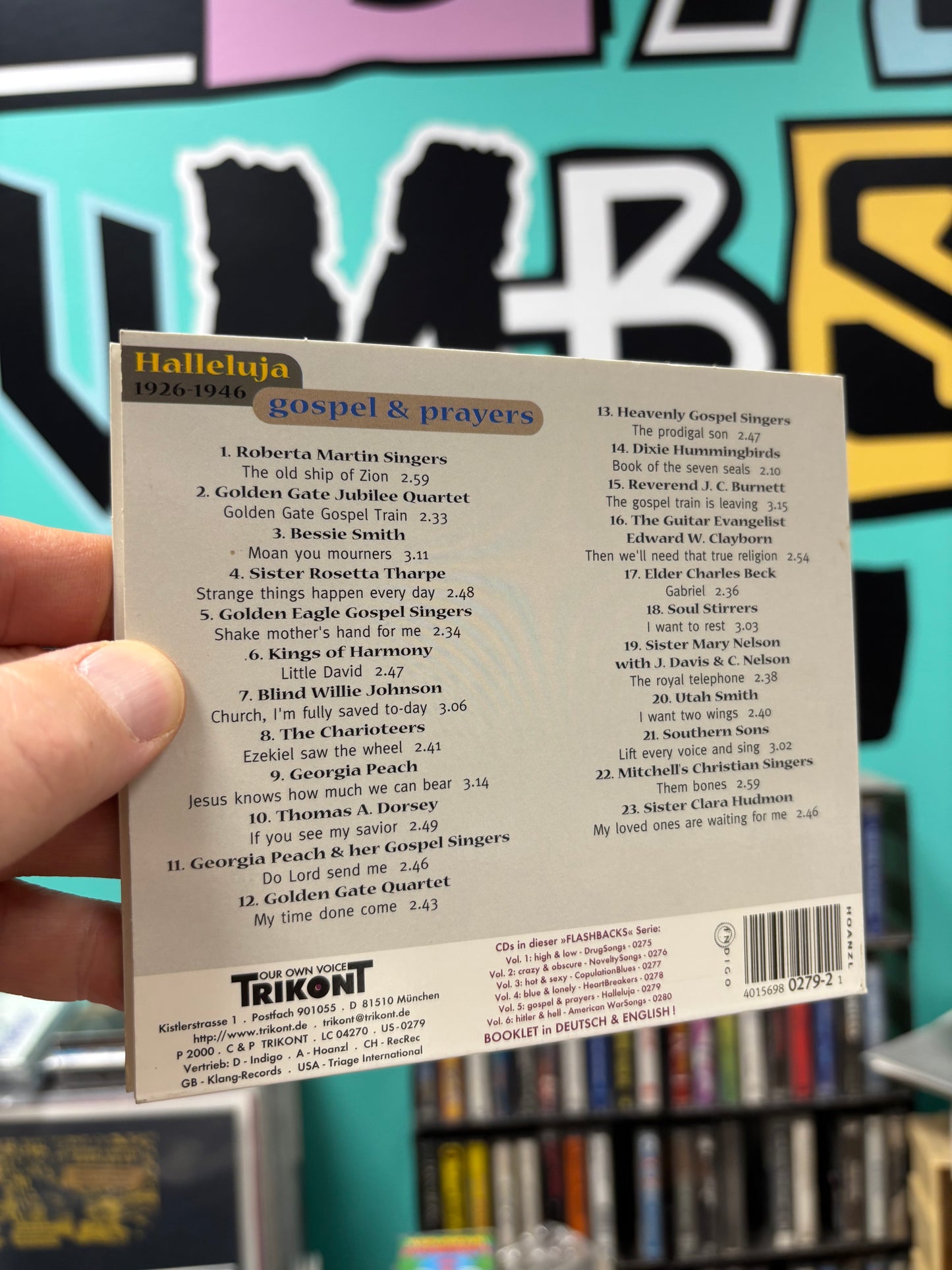 Halleluja (1926-1946 Gospel & Prayers), CD, Only pressing, Trikont, Germany, Austria & Switzerland 2000