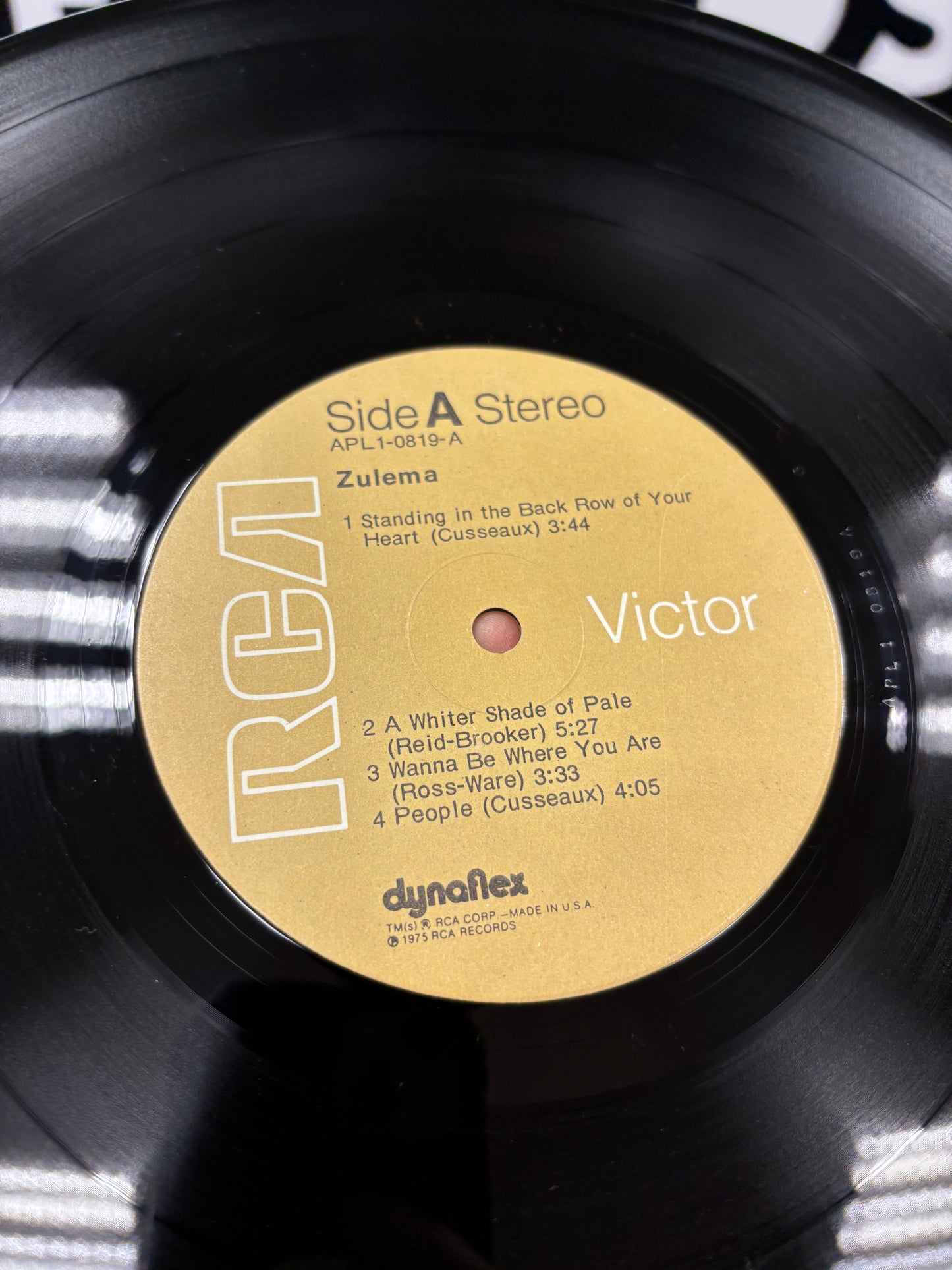 Zulema: Zulema, LP, Indianapolis pressing, RCA Victor, US 1975