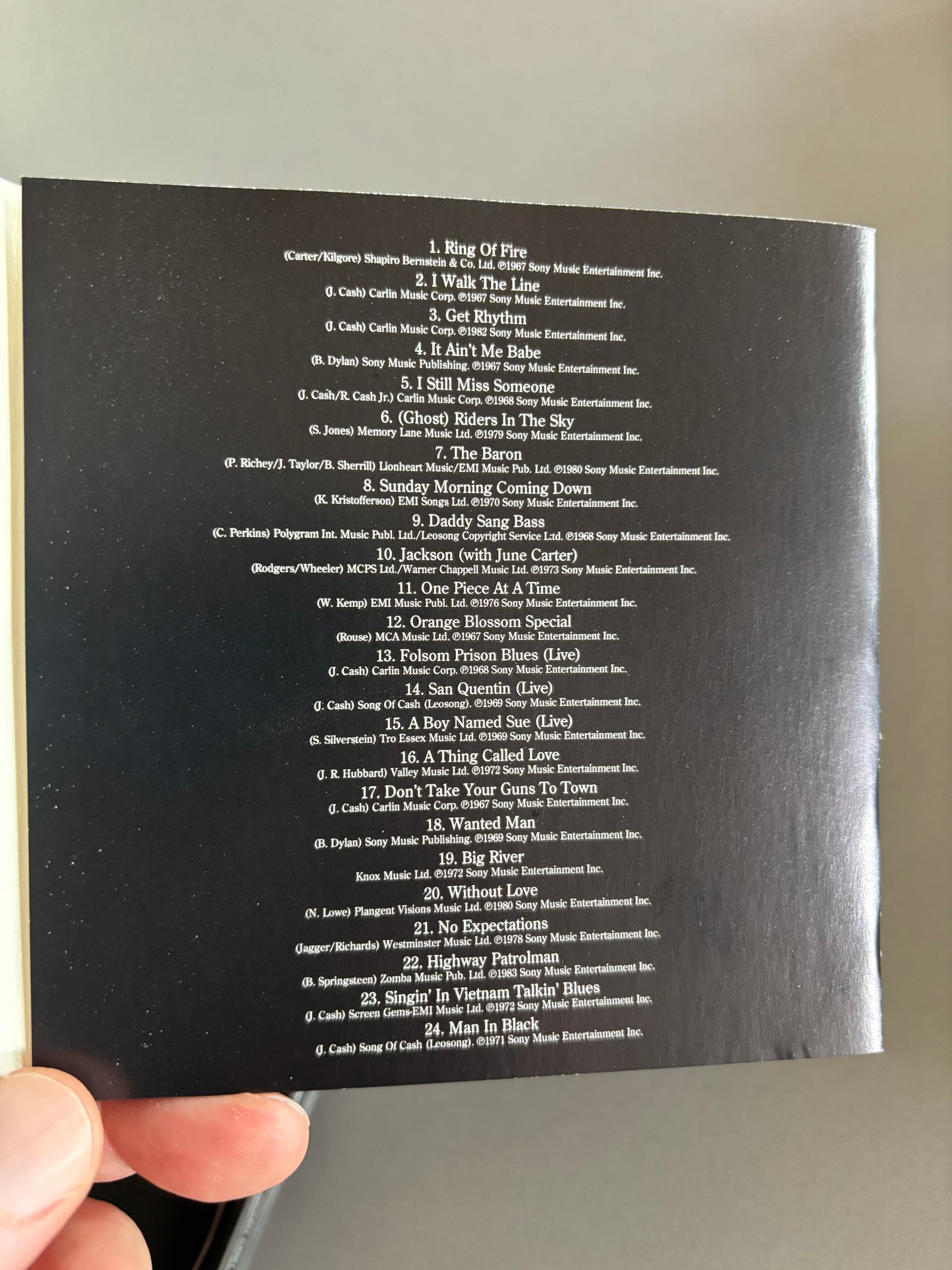 Johnny Cash: The Man In Black - The Definitive Collection, CD, Columbia, UK 1994