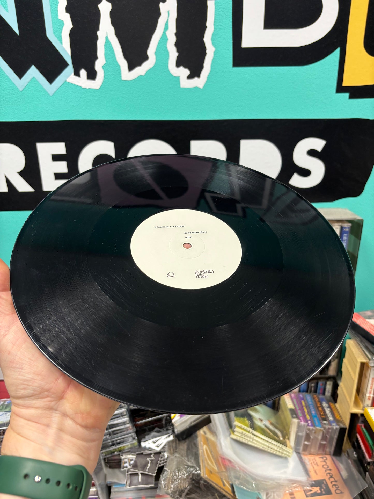 W.J. Henze vs. Frank Lorber: Dead Before Disco/W.J.Henze vs. DJ Pauli: Fulscan, 12inch, Delirium Red, Germany 1996
