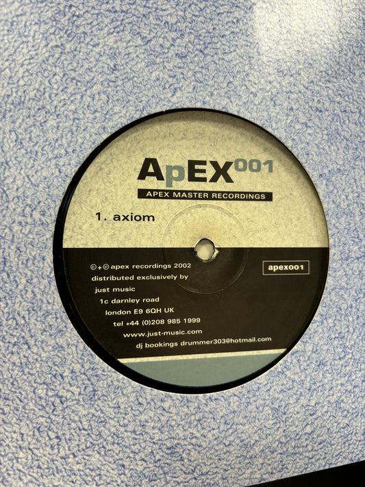 Strobe: Axiom, 12inch, Only official pressing, Apex Recordings, UK 2002