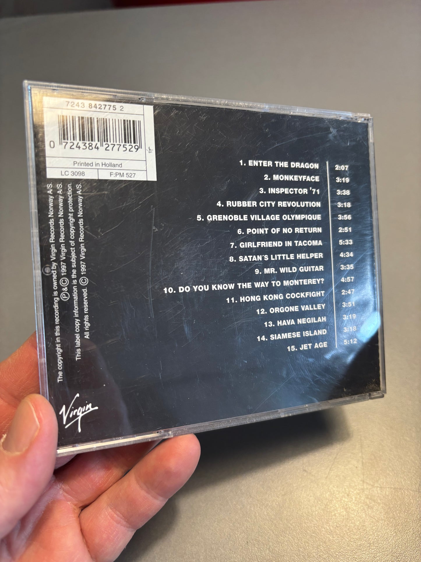 Kāre & The Cavemen: Jet Age, CD, 1st pressing, Virgin, Norway 1997