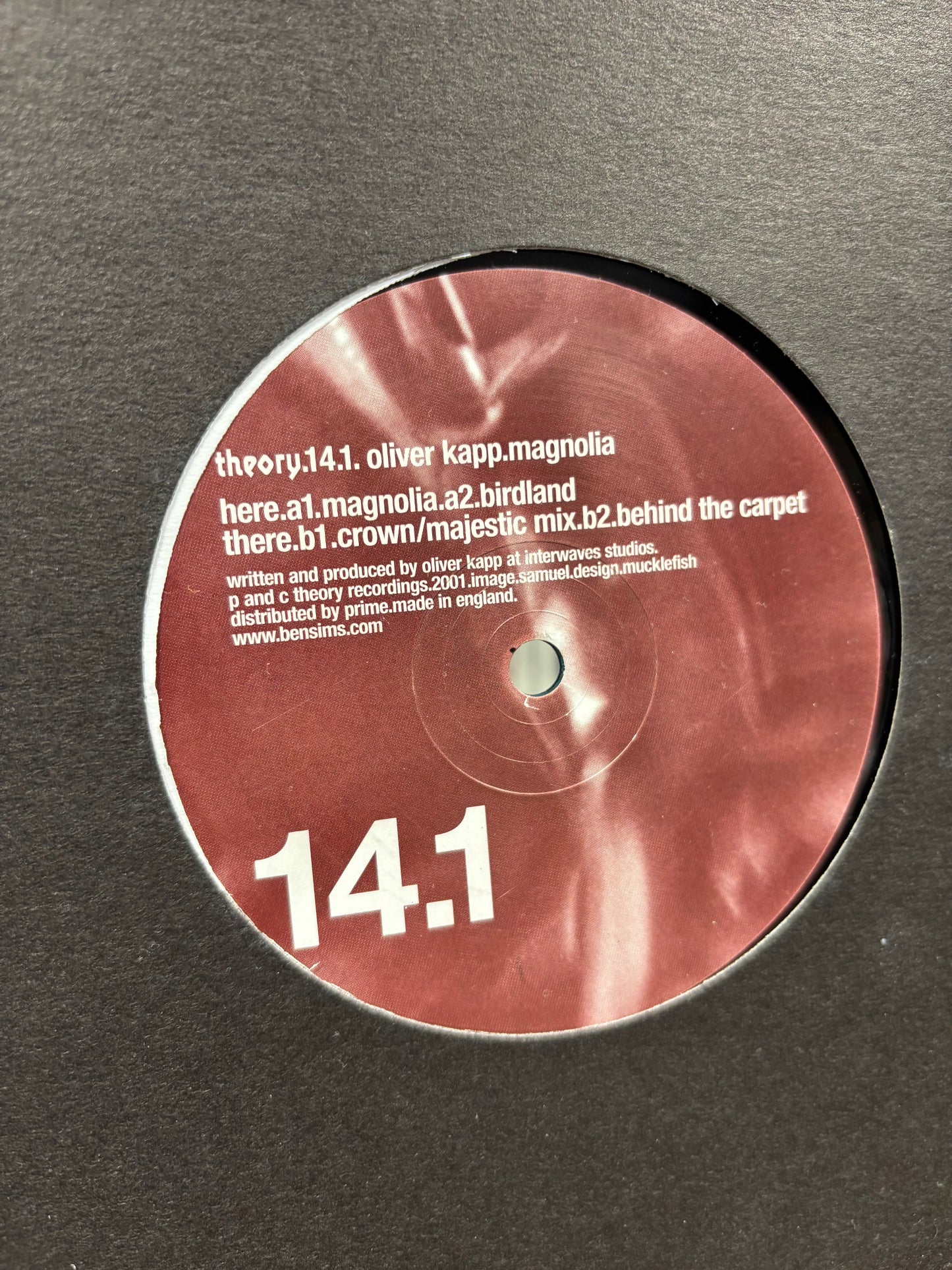 Oliver Kapp: Less/More Volume 1, 12inch, Only pressing, Theory Recordings, UK 2001