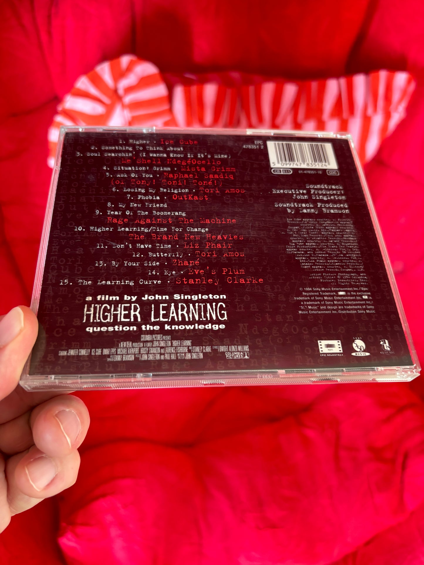 Higher Learning (Music From The Motion Picture), CD, Epic Soundtrax, 550 Music, New Deal Music, Europe 1994