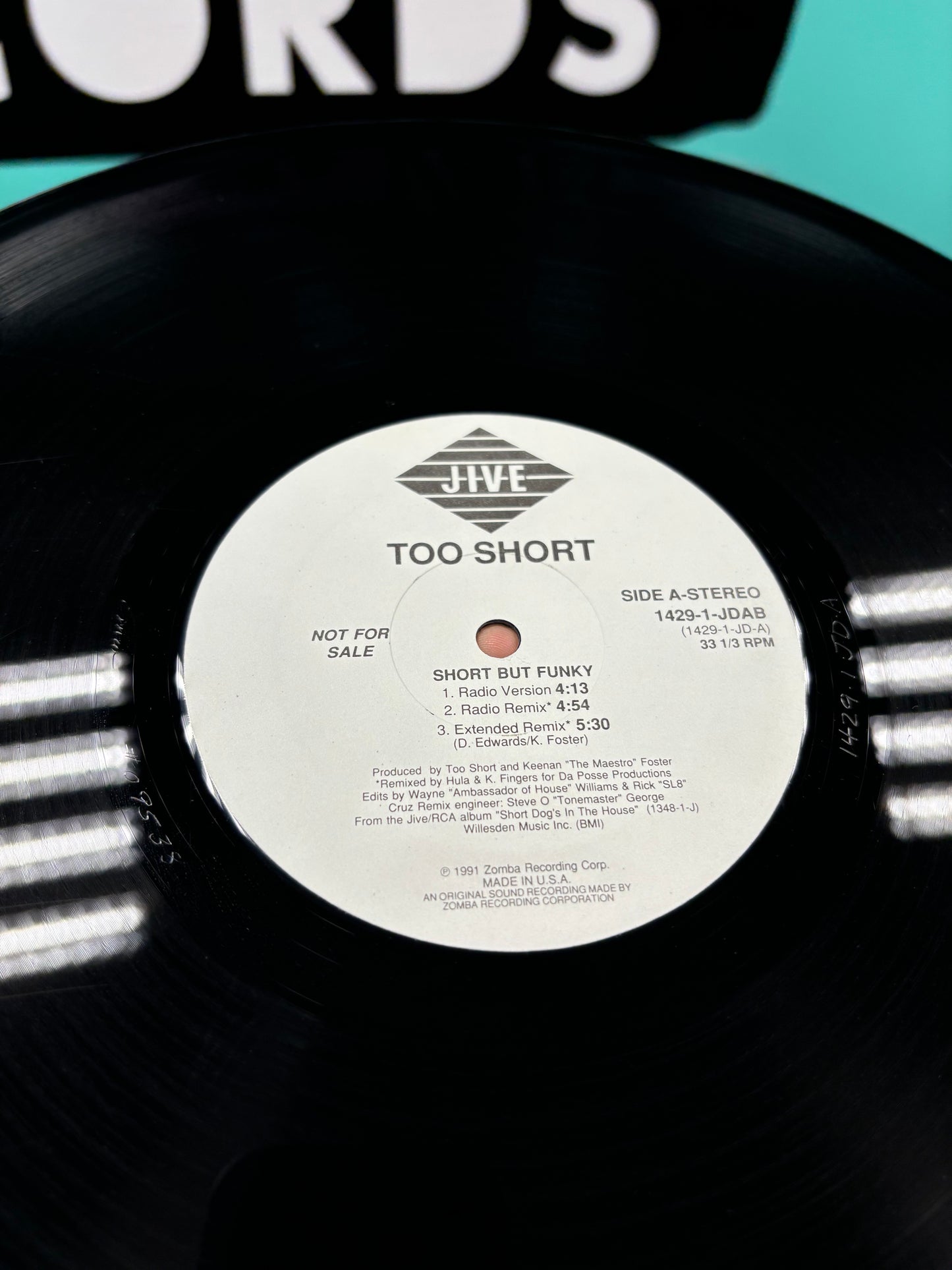 Too $hort: Short But Funky, 12inch, Jive, US 1991