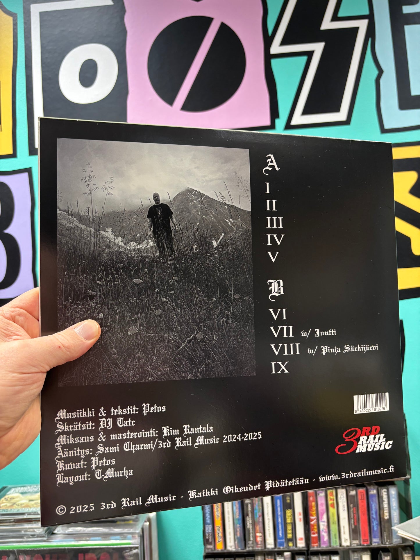 Petos: Petos, LP, 1st pressing, Black vinyl, 3rd Rail Music, Finland 2025