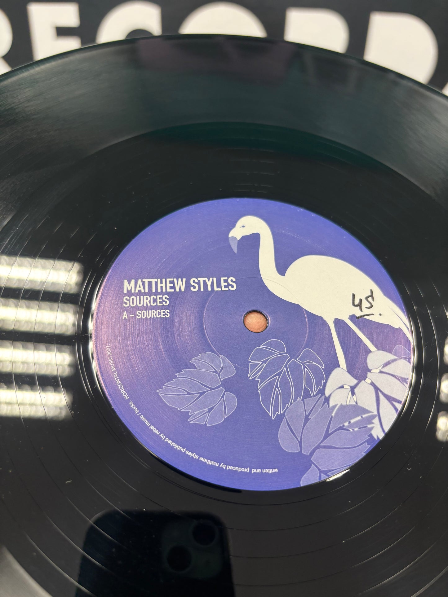 Matthew Styles: Sources, 12inch, Only pressing, Horizontal, Germany 2008