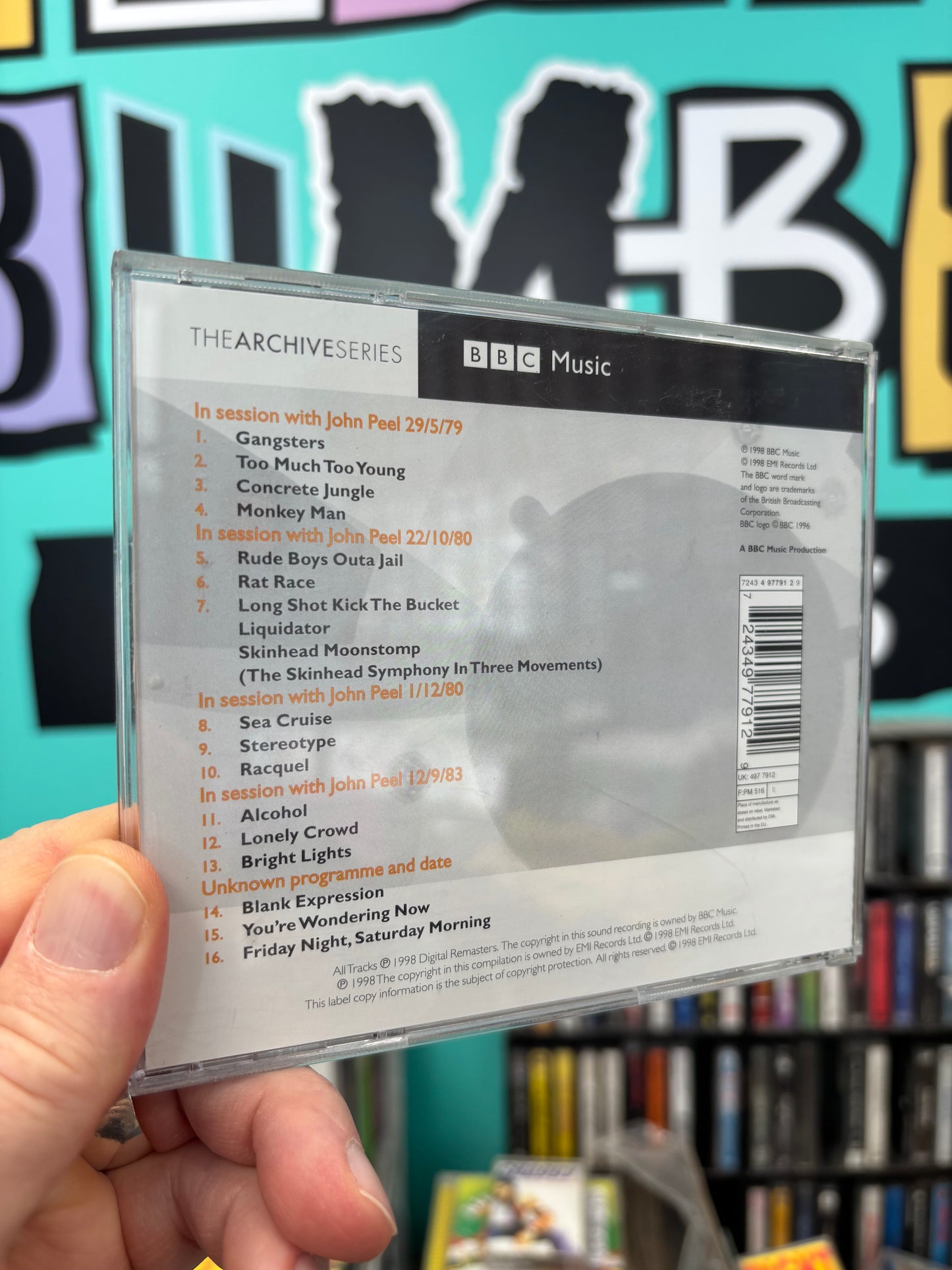 The Specials: BBC Sessions, CD, 1st pressing, EMI, UK & Europe 1998