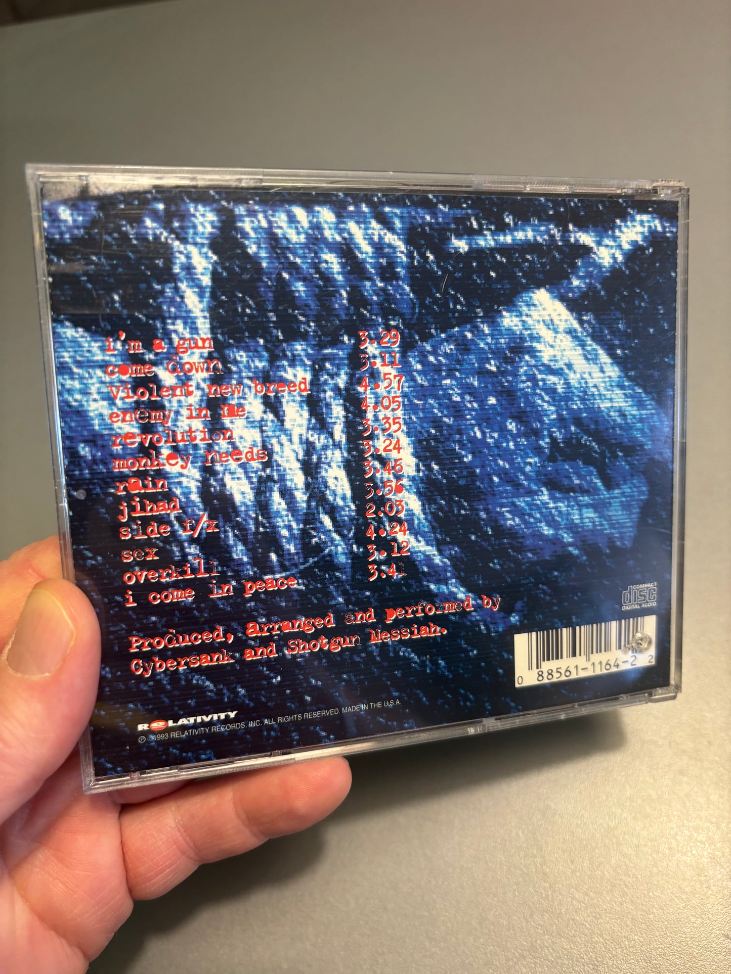 Shotgun Messiah: Violent New Breed, CD, 1st pressing, Relativity, US 1993