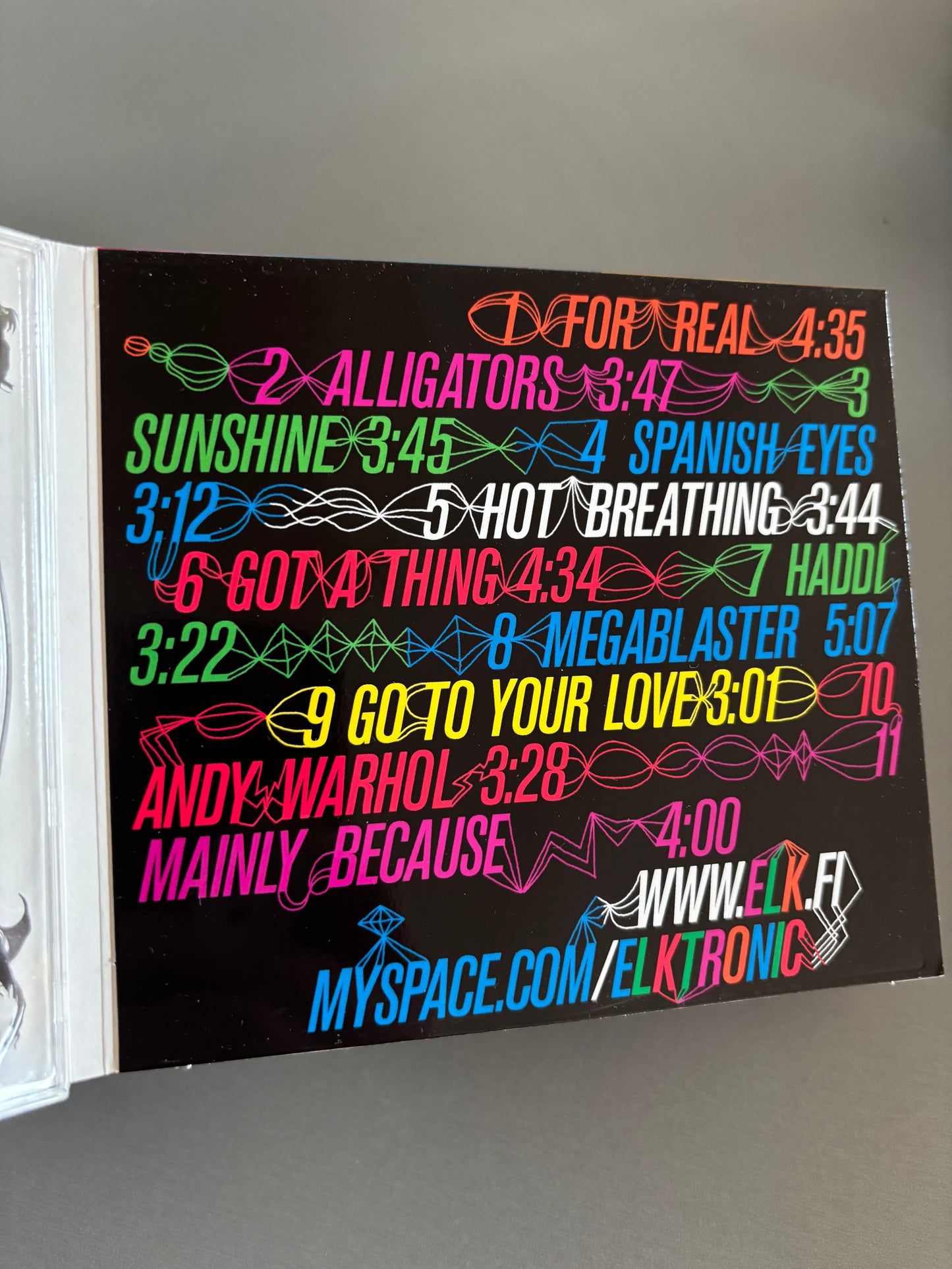 Elk: Elktronic, CD, Only CD pressing, Playground Music Scandinavia, Eat This Music, Finland 2008