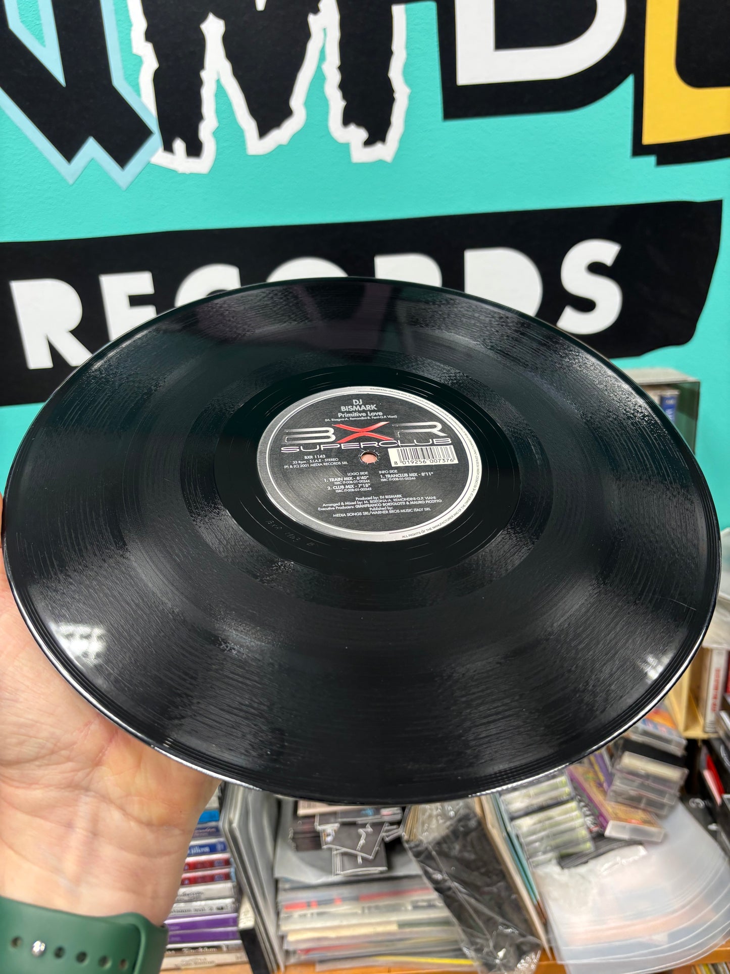 DJ Bismark: Primitive Love, 12inch, 1st pressing, BXR, Italy 2001