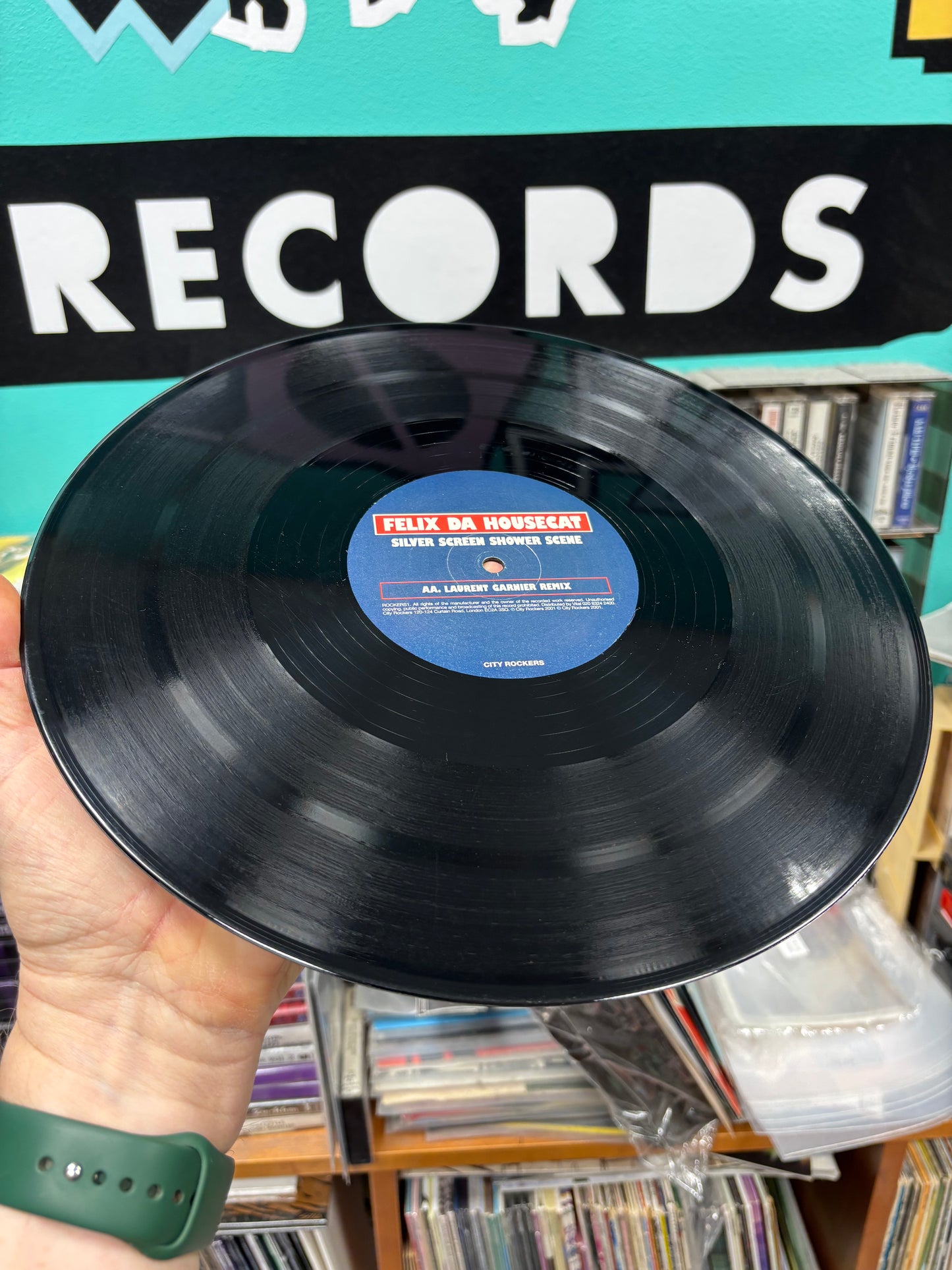 Felix Da Housecat: Silver Screen Shower Scene, 12inch, Only UK pressing, City Rockers, UK 2001