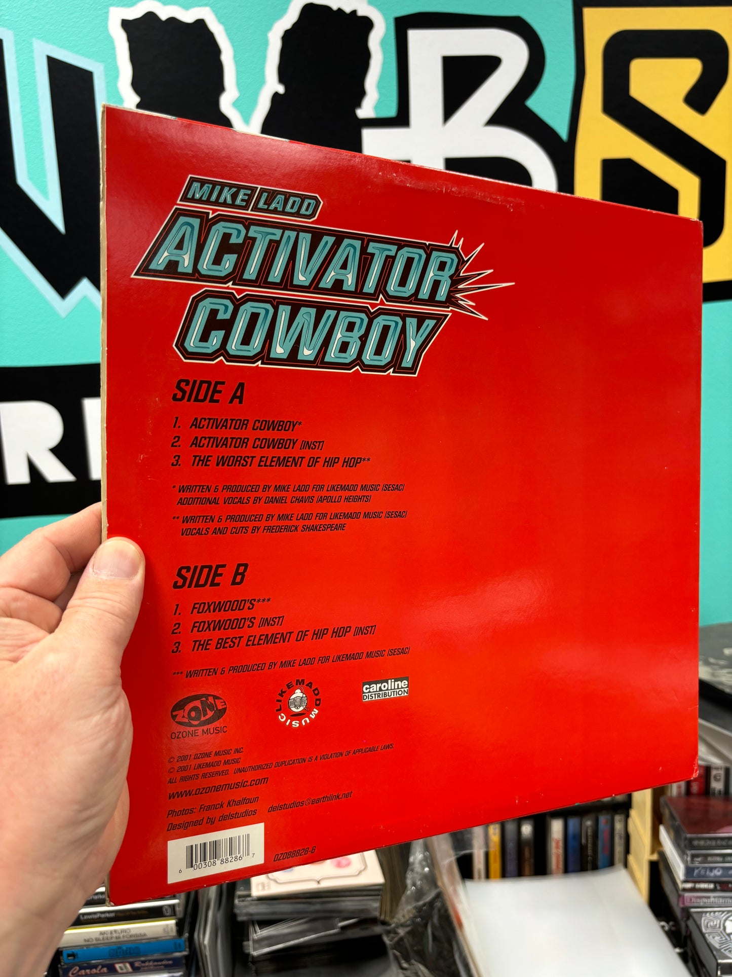 Mike Ladd: Activator Cowboy, 12inch, Only pressing, Ozone Music, US 2001