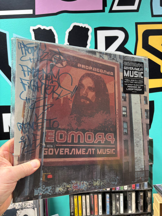 Promoe: Government Music, 2LP, gatefold, 1st pressing, David Vs. Goliath, Sweden 2001