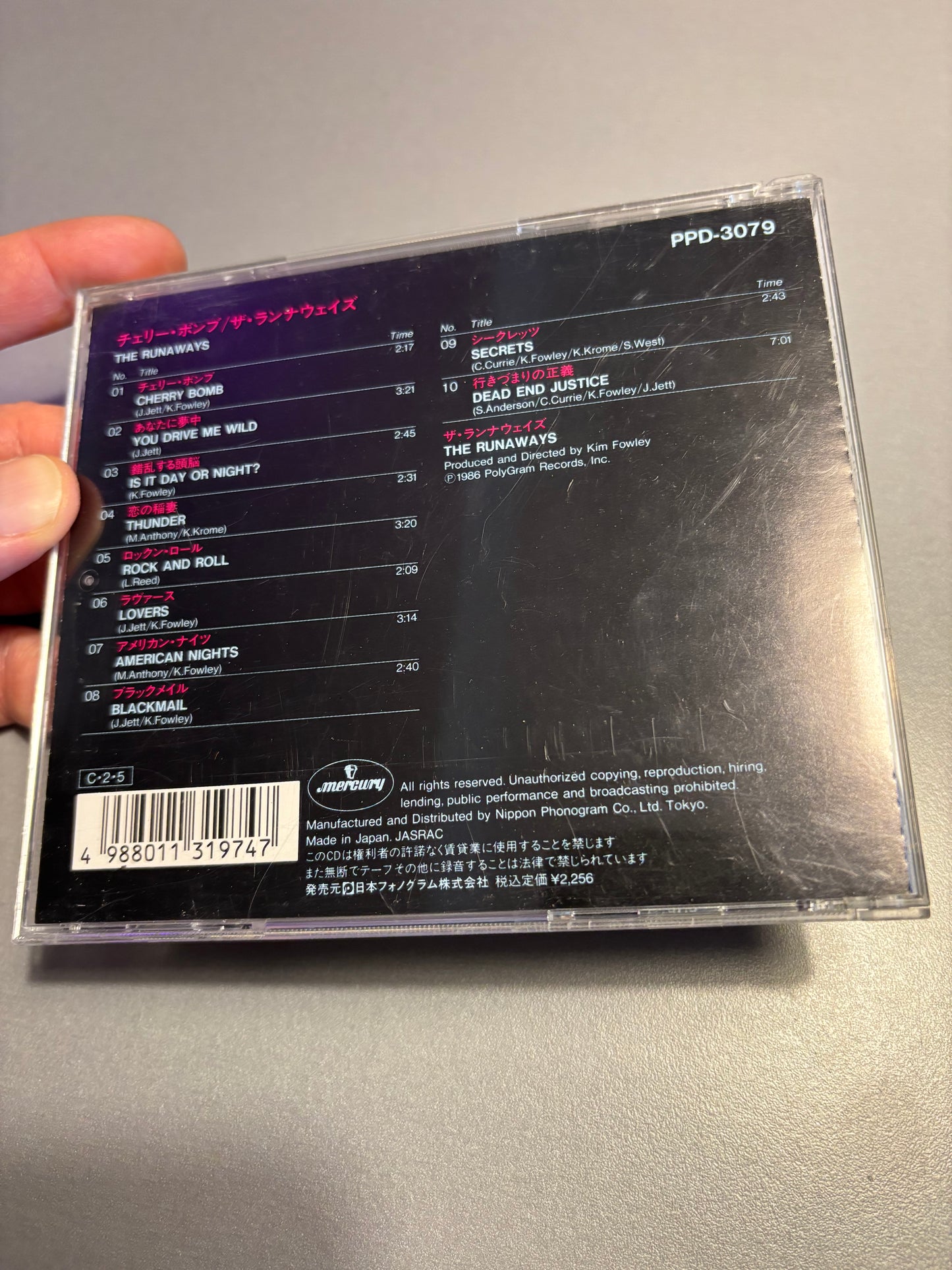 The Runaways: The Runaways, CD, reissue, Mercury, Japan 1990