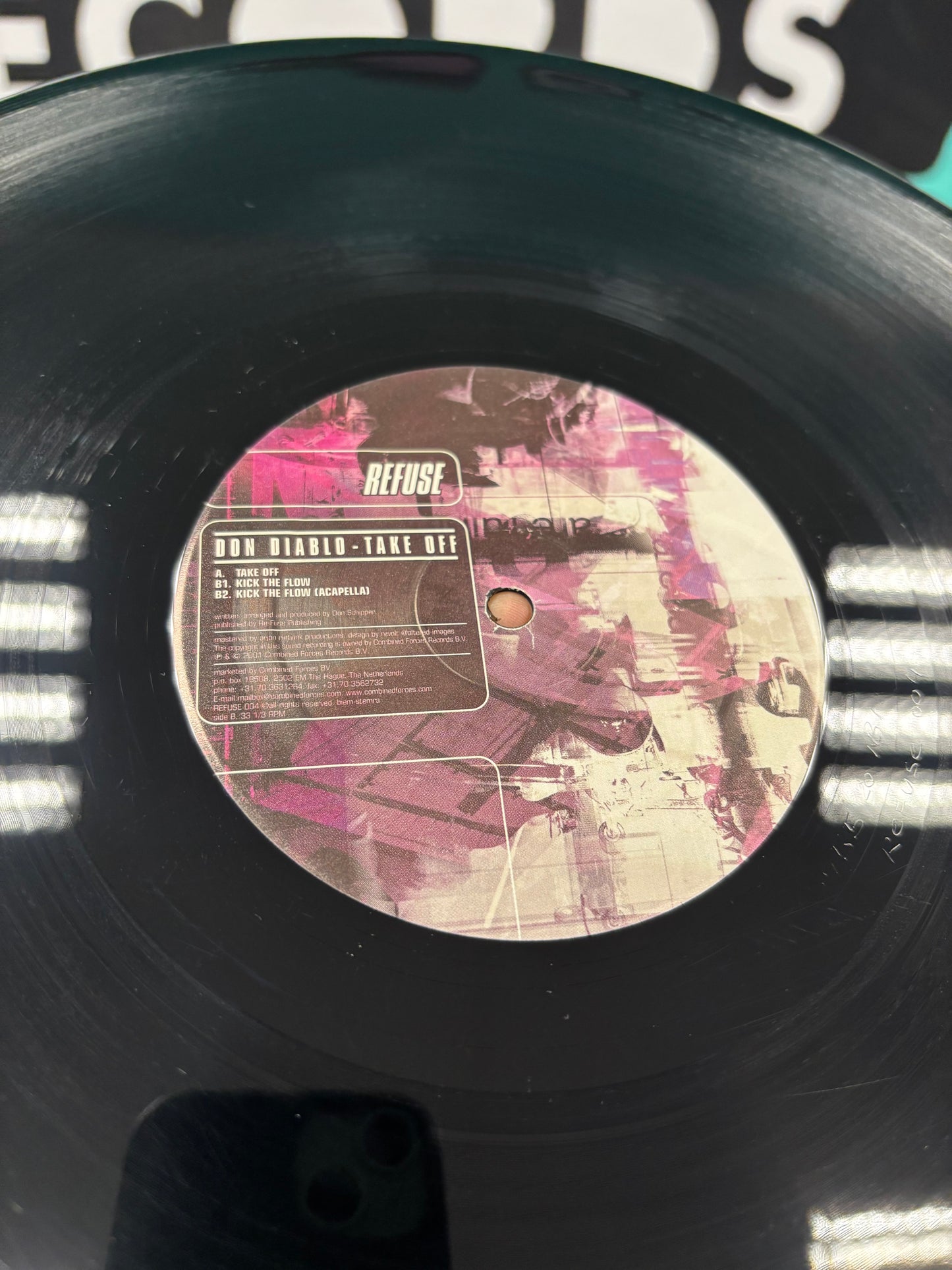 Don Diablo: Take Off, 12inch, 1st pressing, Refuse, Netherlands 2001