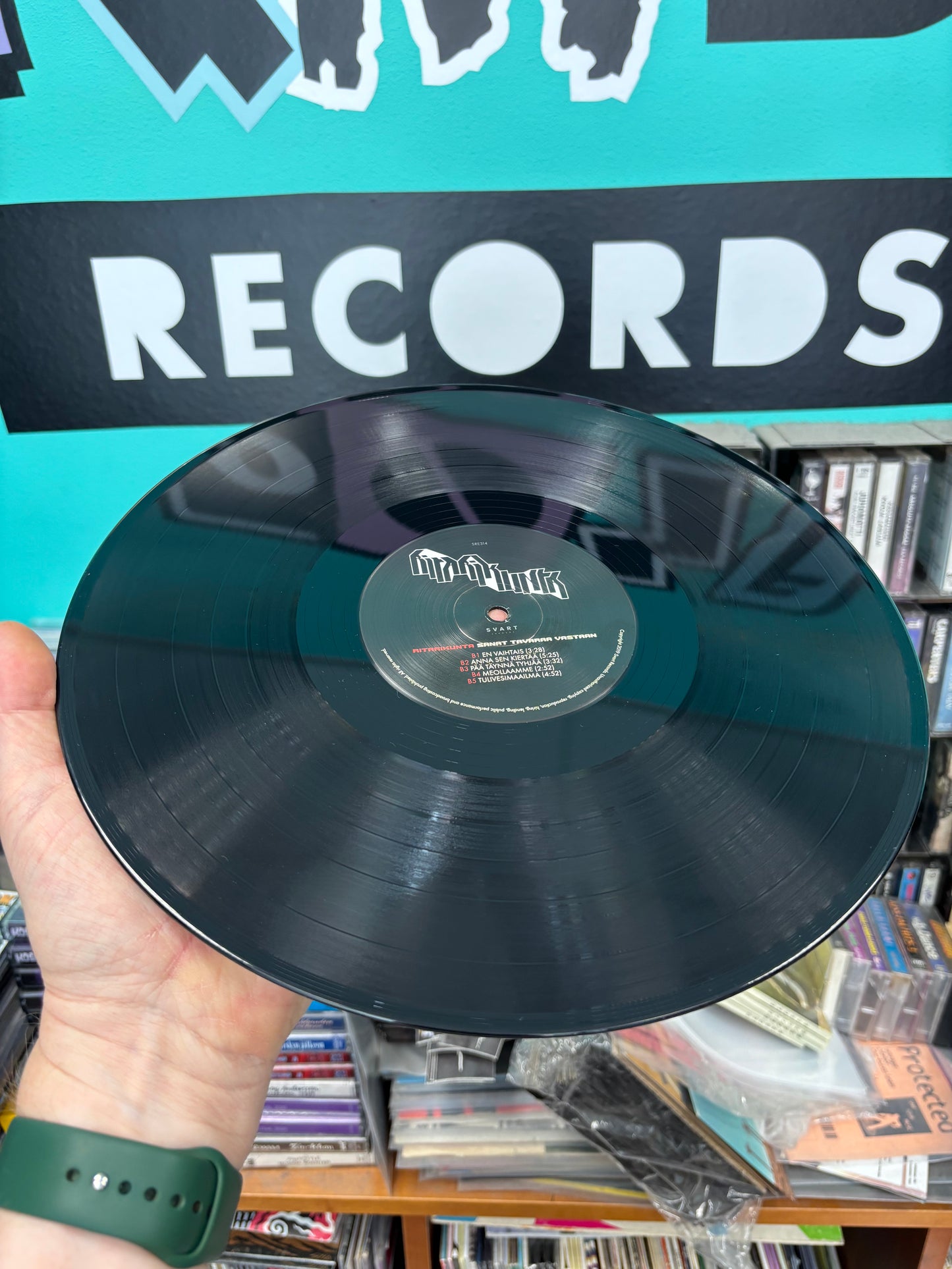 Ritarikunta: Sanat Tavaraa Vastaan, 2LP, gatefold, black vinyls, reissue, Svart Records, Finland 2019
