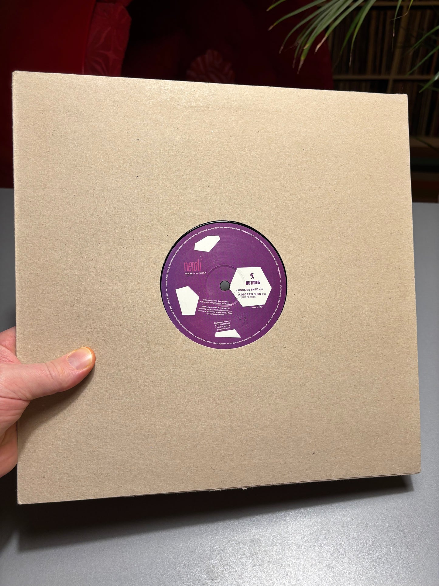 Nutmeg: Oscar’s Shed, 12inch, Only official pressing, Neroli, Italy 2001