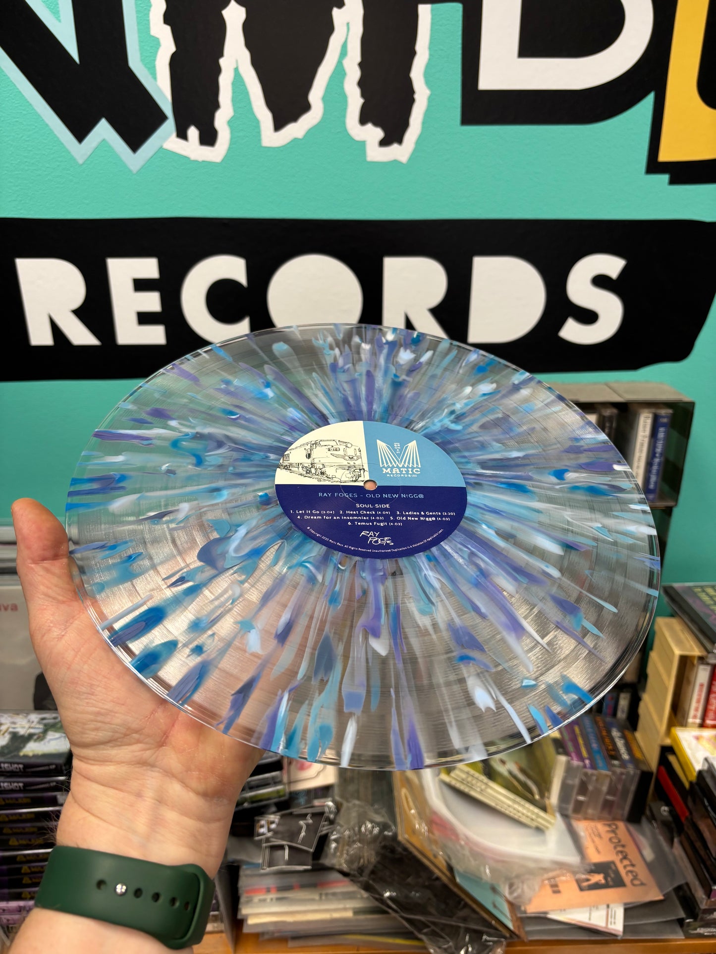 Ray Foges: Old New Nigg@, LP, Only pressing, Transparent/Blue Splatter, Matic Records, US 2020