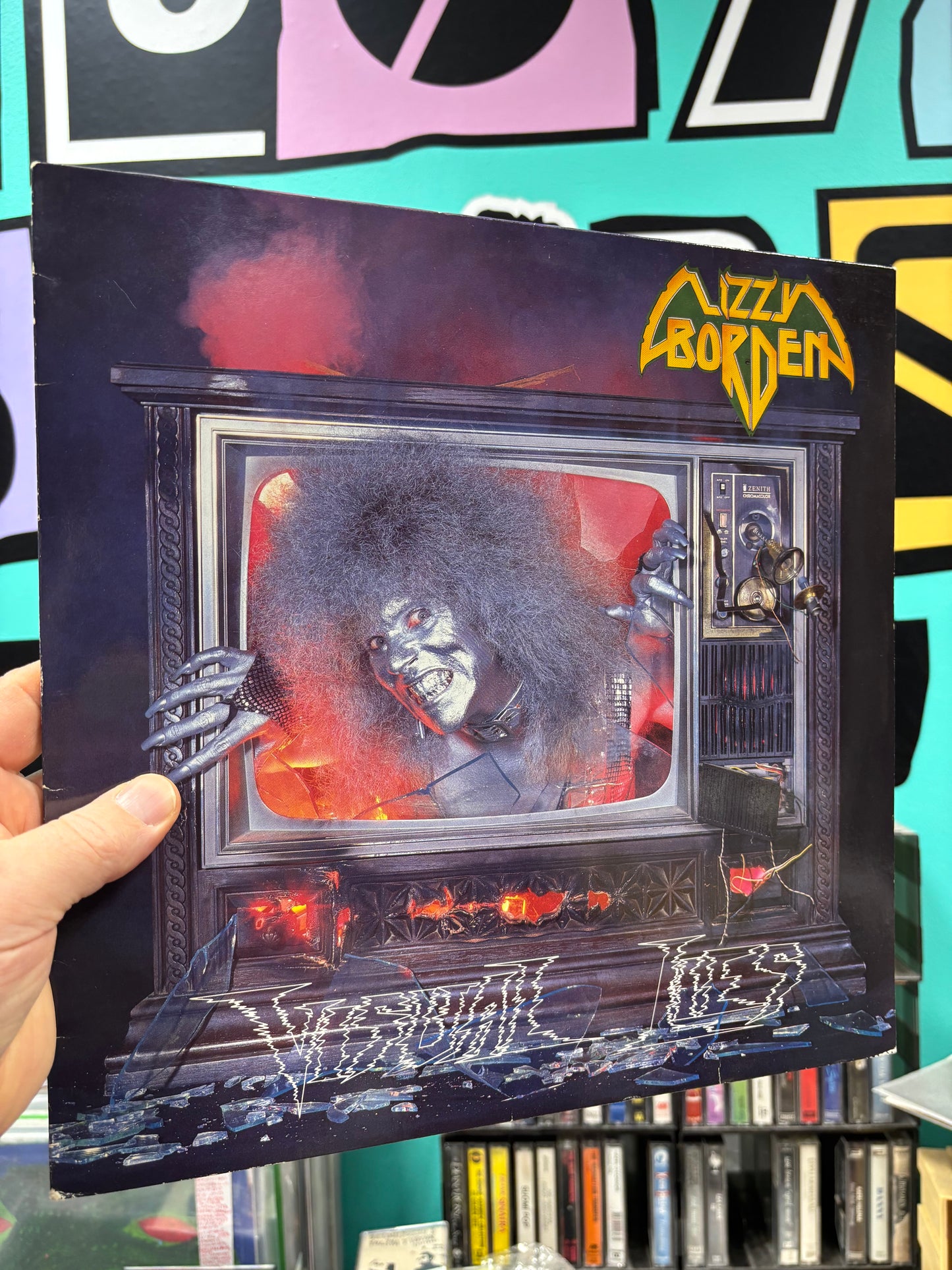 Lizzy Borden: Visual Lies, LP, Roadrunner Records, Europe 1987