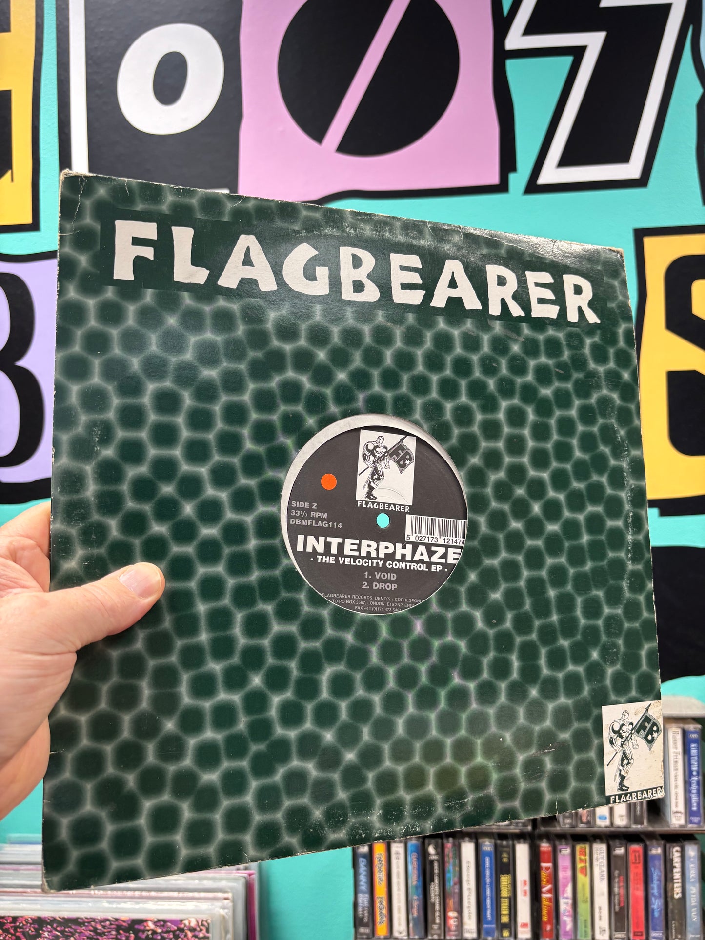 Interphaze: The Velocity Control EP, 2x12inch (A&B side missing!), Only pressing, Flagbearer Records, UK 1995