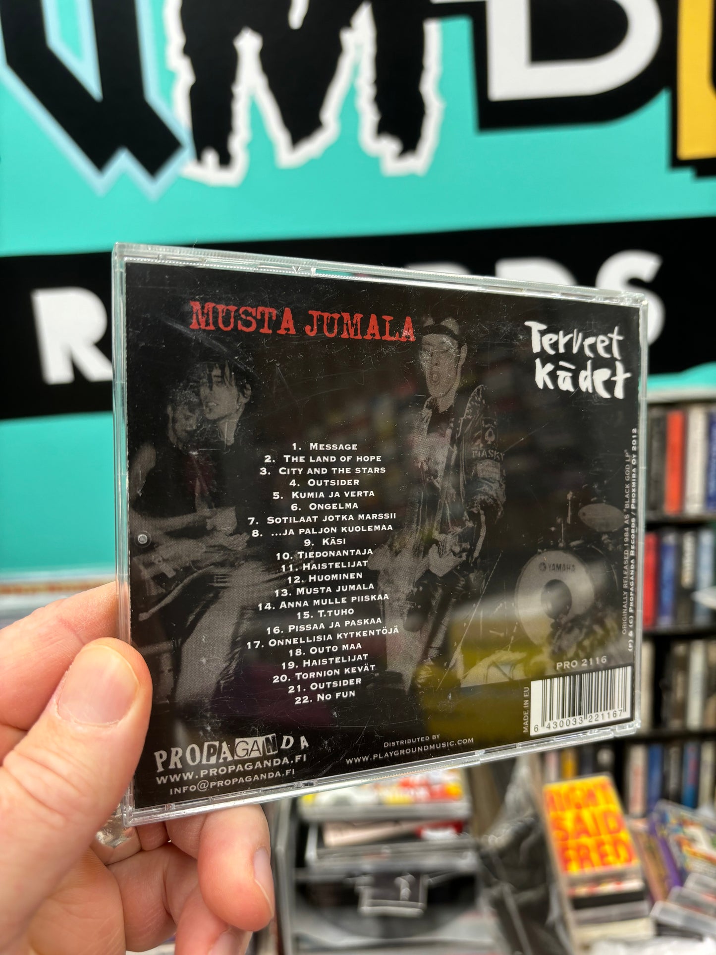 Terveet Kädet: Musta Jumala, CD, reissue, Compilation, Propaganda, Finland 2012