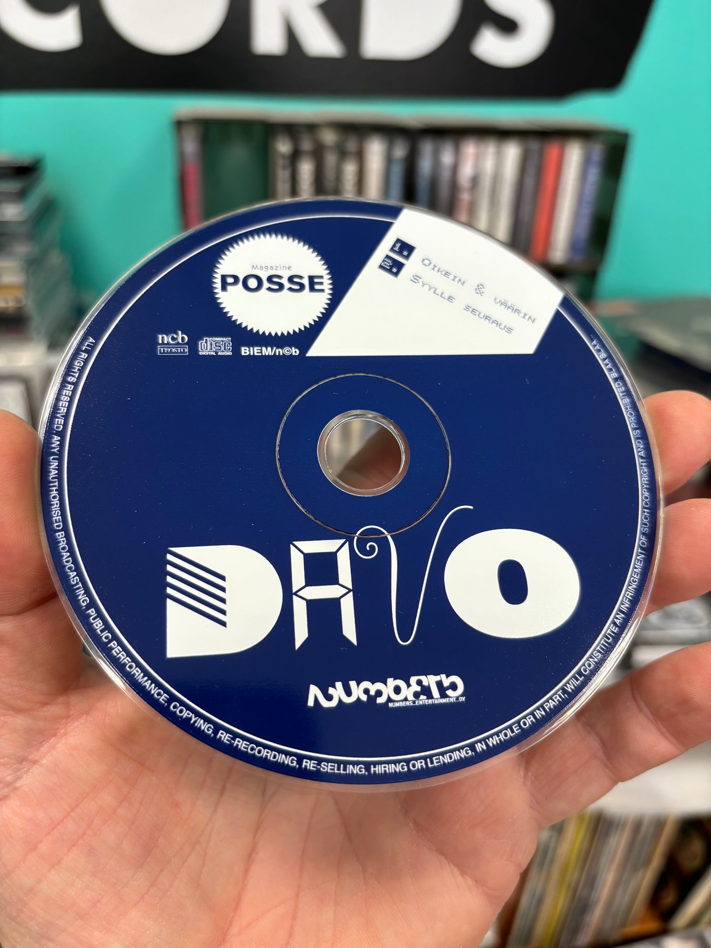 Davo: Oikein & Väärin/Syylle Seuraus, CD, single, promo, Only pressing, Posse Magazine, Numbers Entertainment, Finland 2005