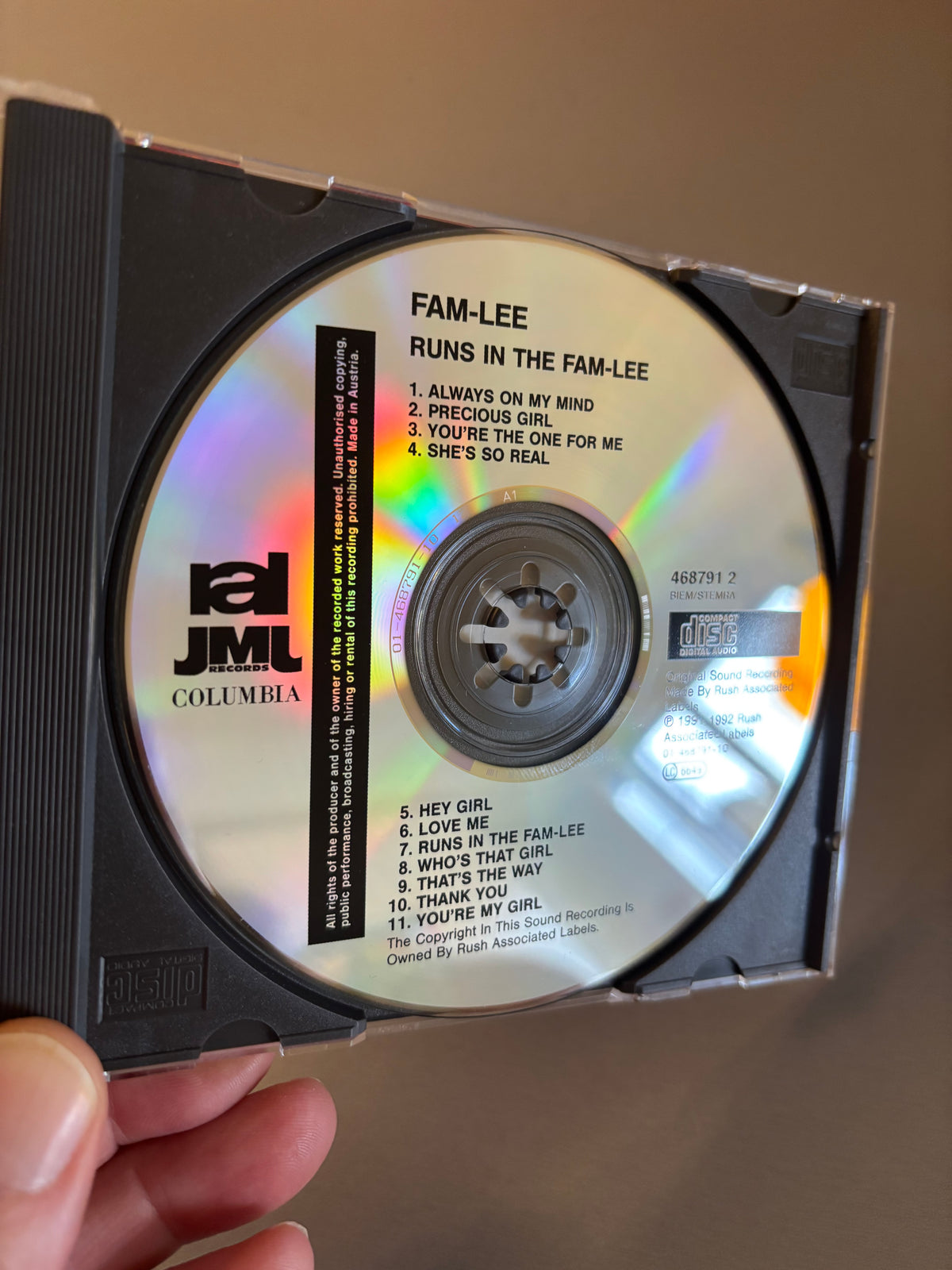Fam-Lee: Runs In The Fam-Lee, CD, JMJ, Europe 1992