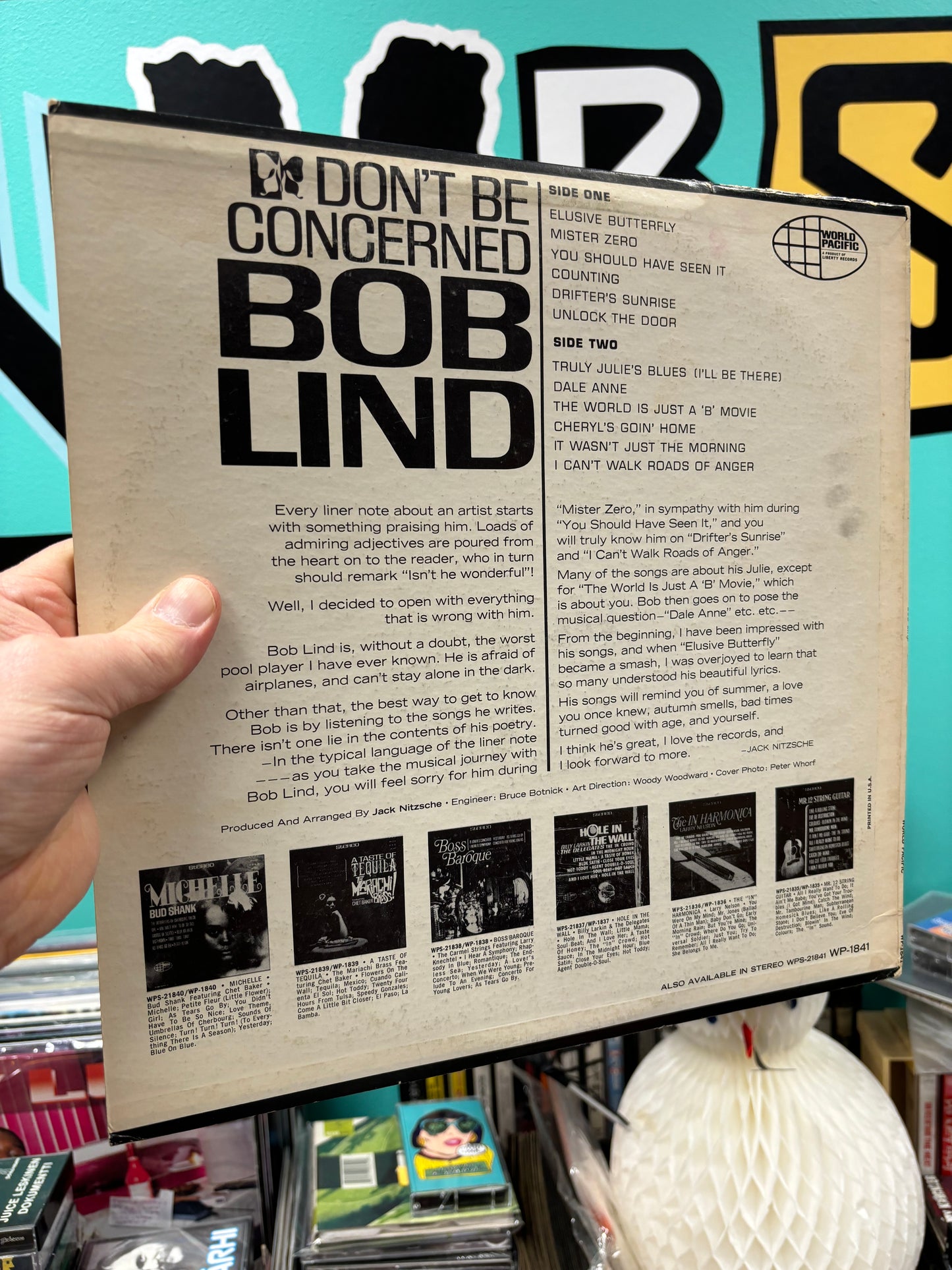 Bob Lind: Don’t Be Concerned, LP, mono, repress, US 1966