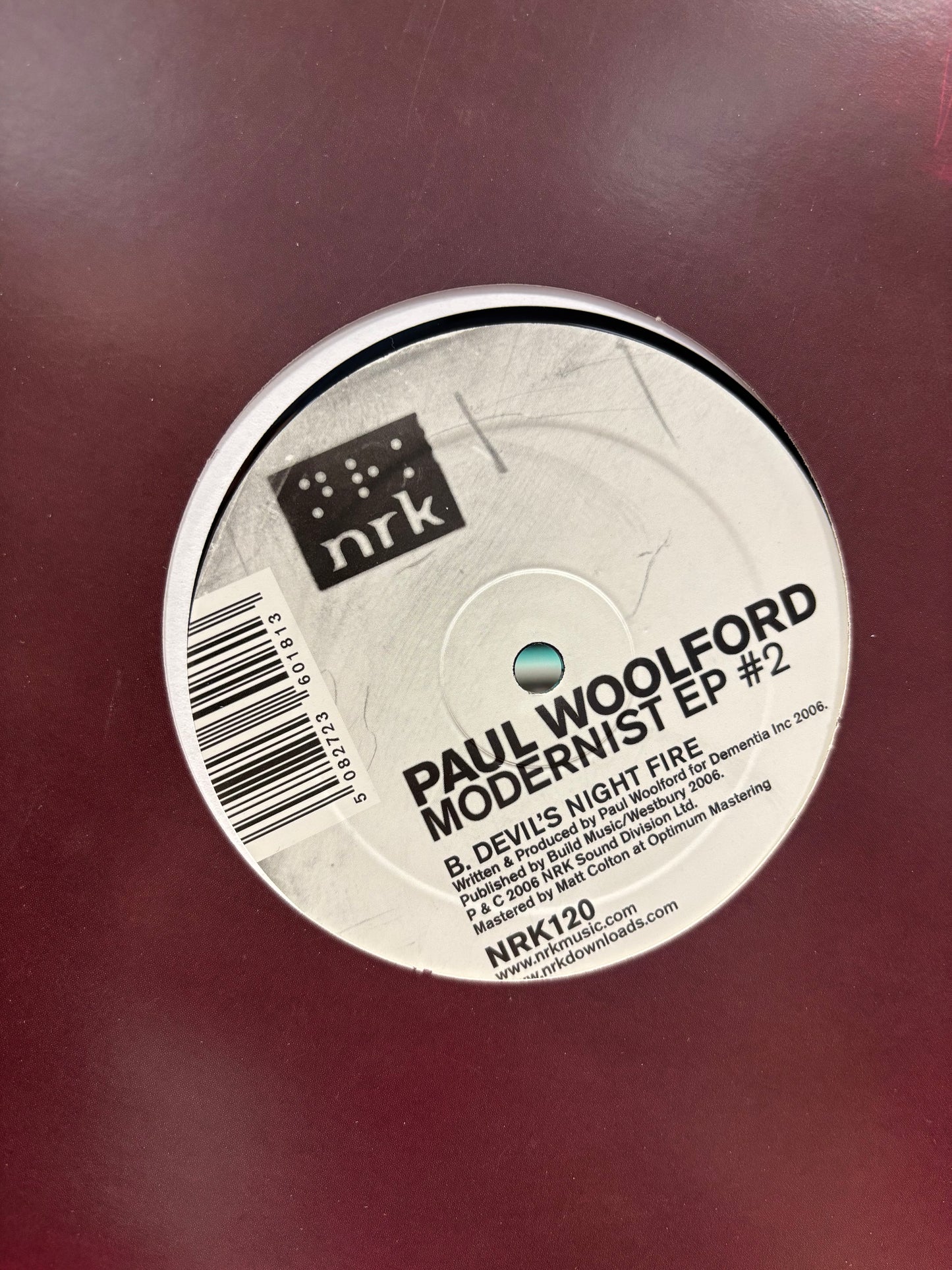 Paul Woolford: Modernist EP #2, 12inch, 1st pressing, Only vinyl pressing, NRK Sound Division, UK 2006