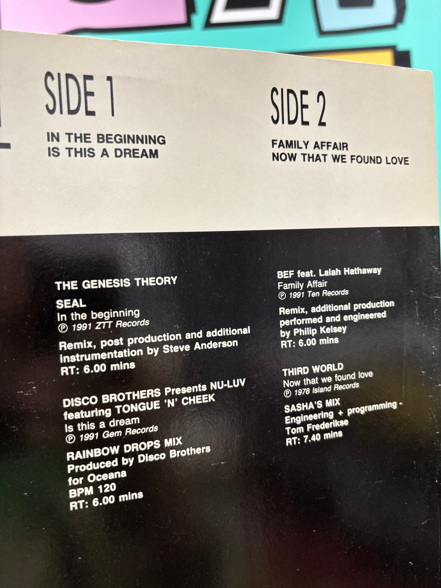 DMC - August 91 (Two), 12inch, Only pressing, DMC, UK 1991