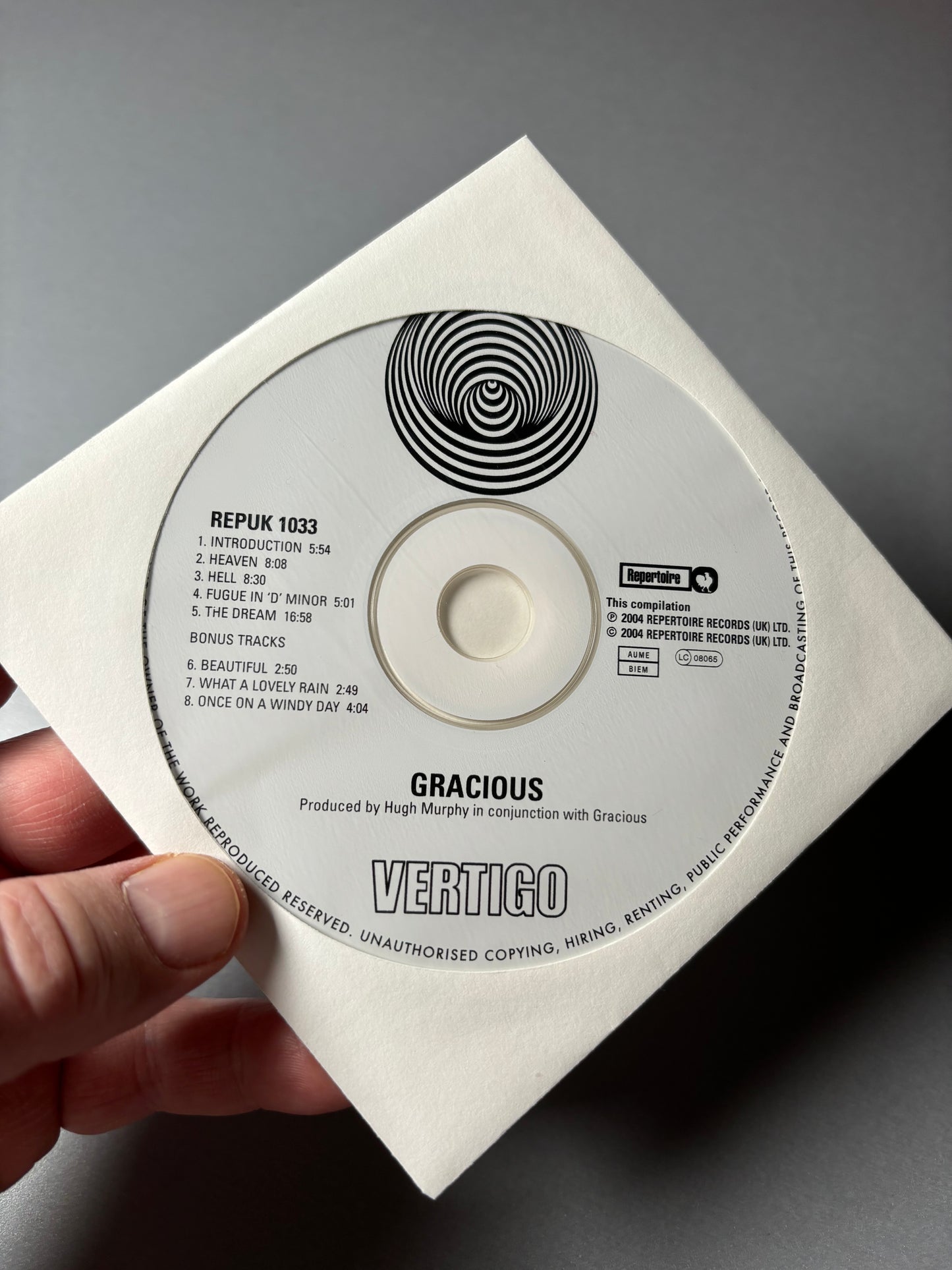 Gracious!: Gracious!, CD, reissue, remastered, mono, stereo, Repertoire Records, UK 2004