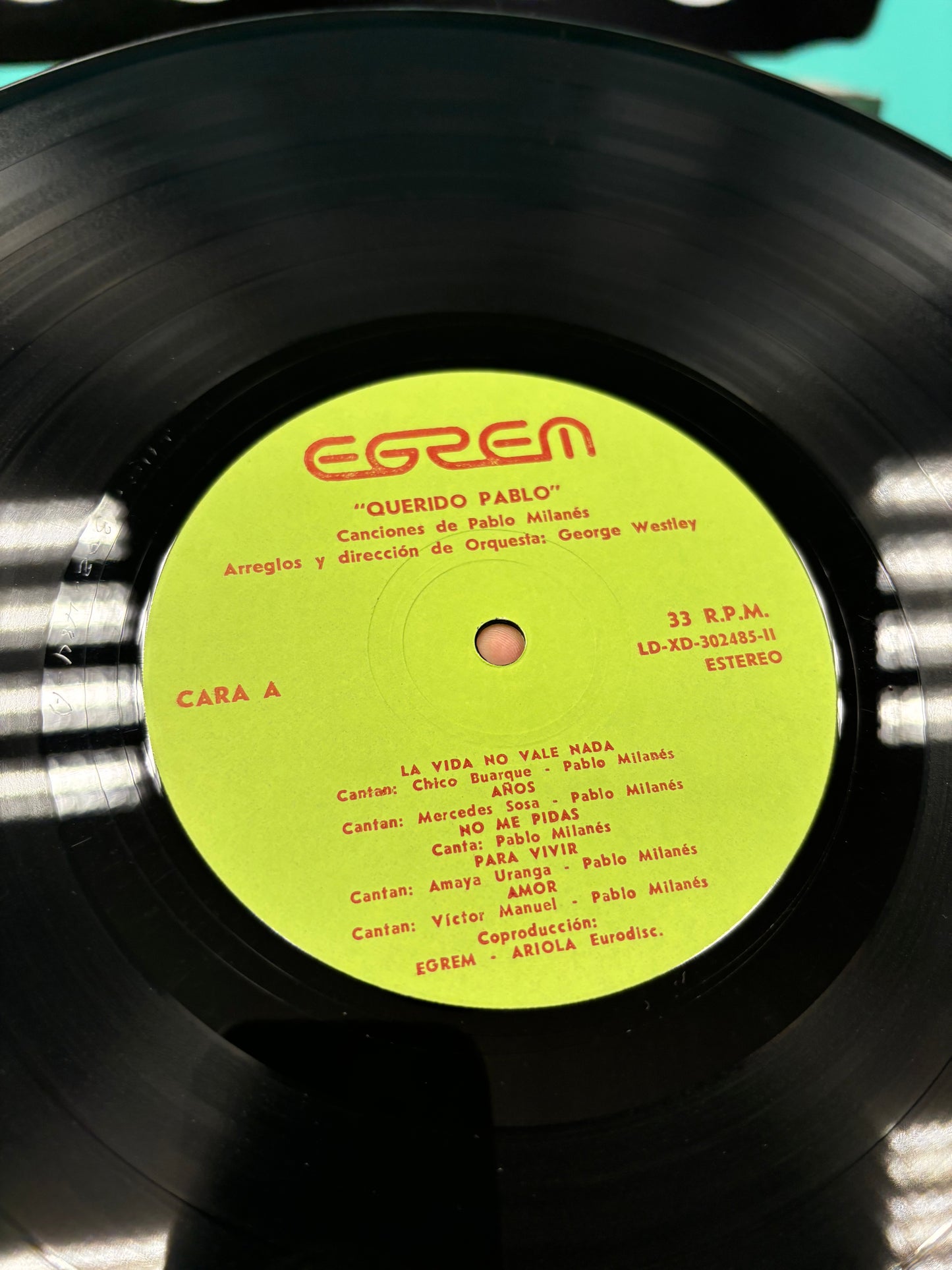 Pablo Milanés: Querido Pablo, 2LP, gatefold, Egrem, Spain 1985