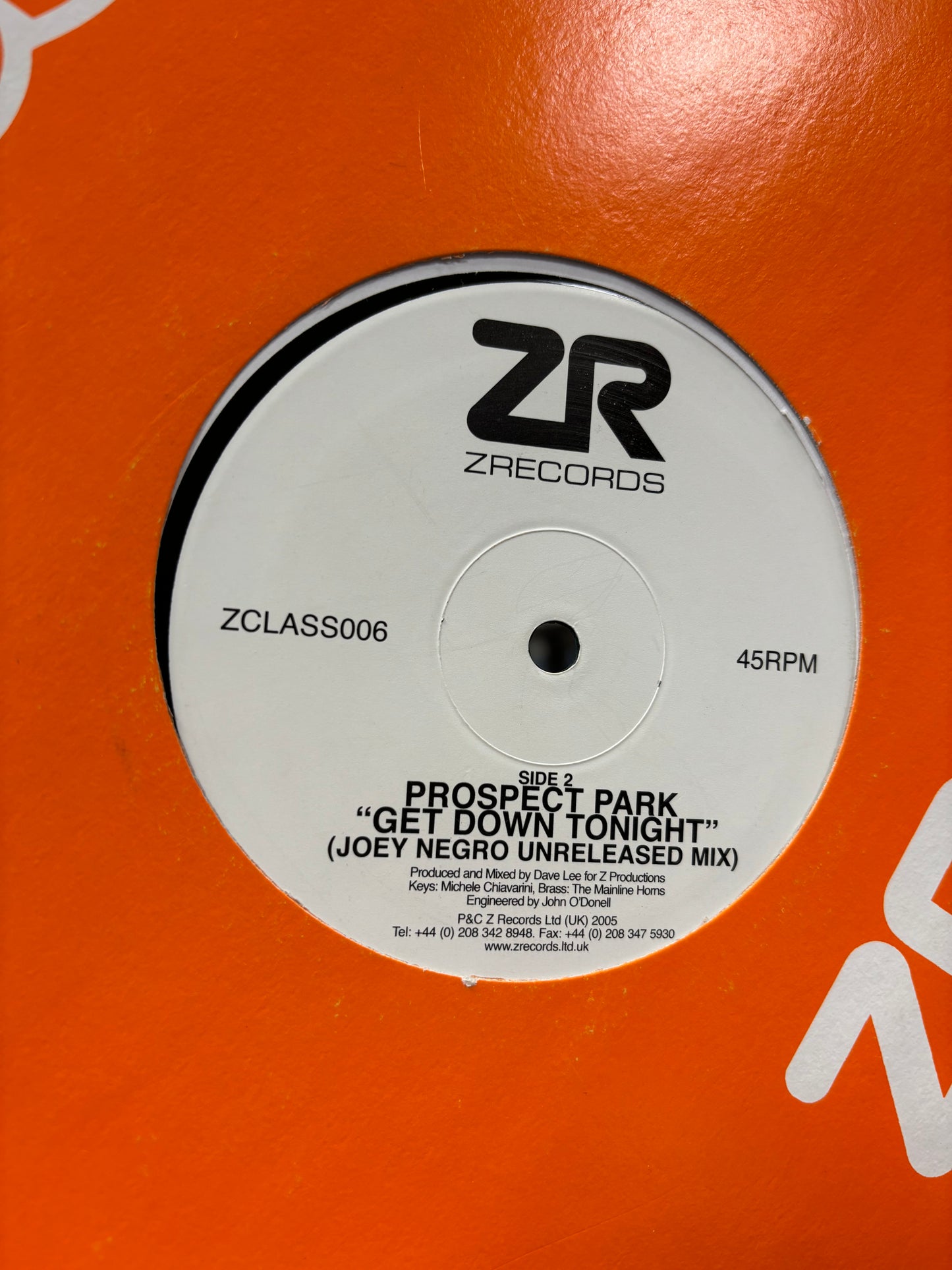 Erro: Change For Me/Get Down Tonight, 12inch, Only pressing, Z Records, UK 2005